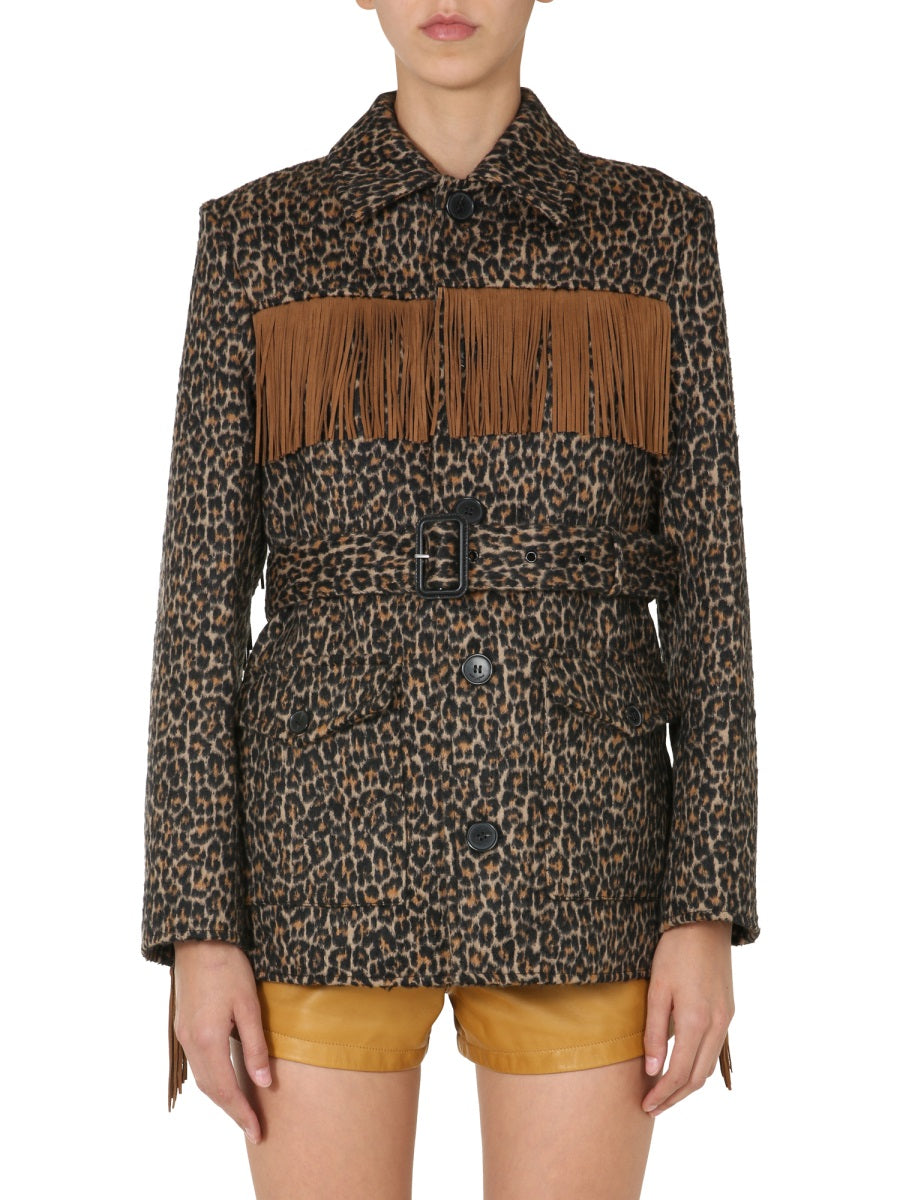 Saint Laurent Women Jacket With Fringes SAINT LAURENT