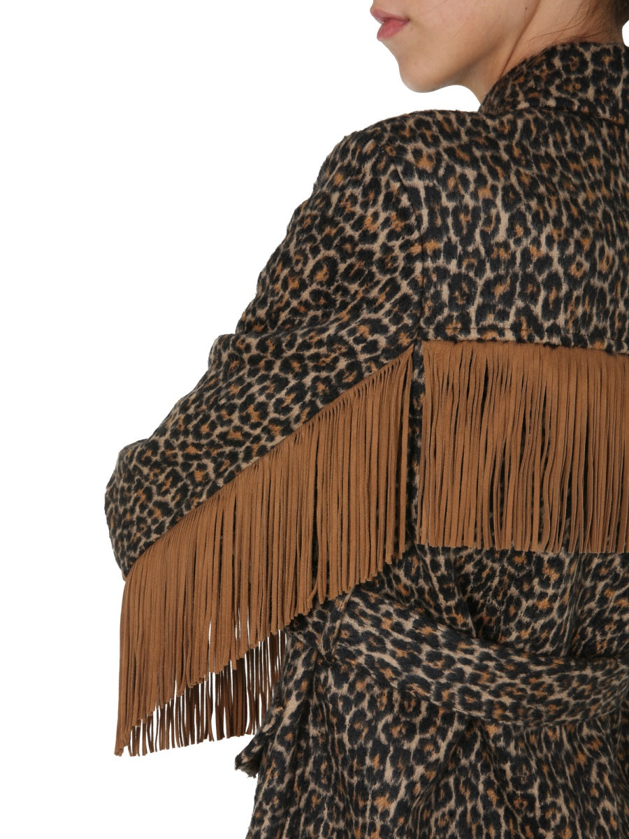 Saint Laurent Women Jacket With Fringes SAINT LAURENT