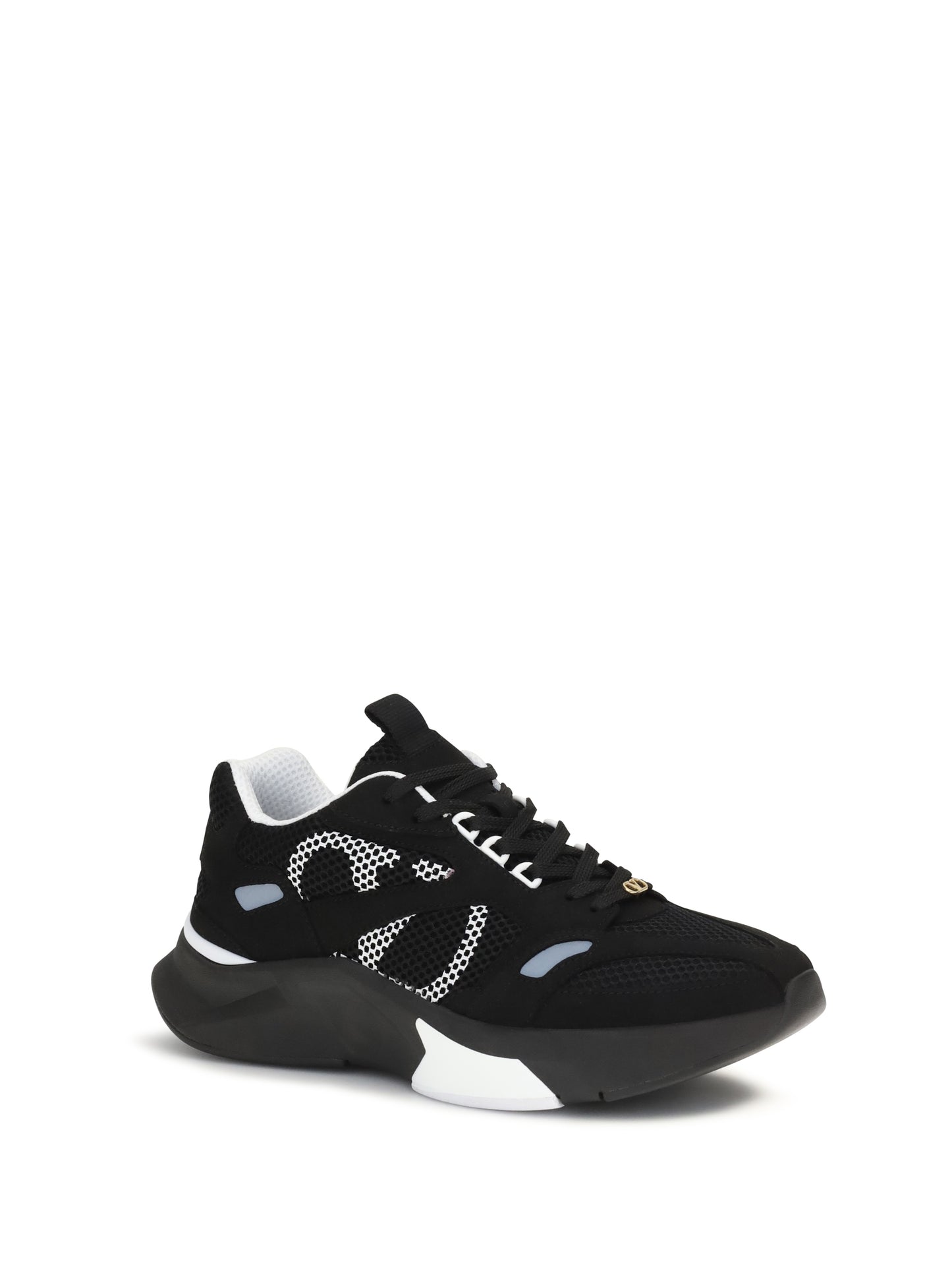 Valentino Garavani Men Demivee Mesh And Suede Sneakers VALENTINO GARAVANI