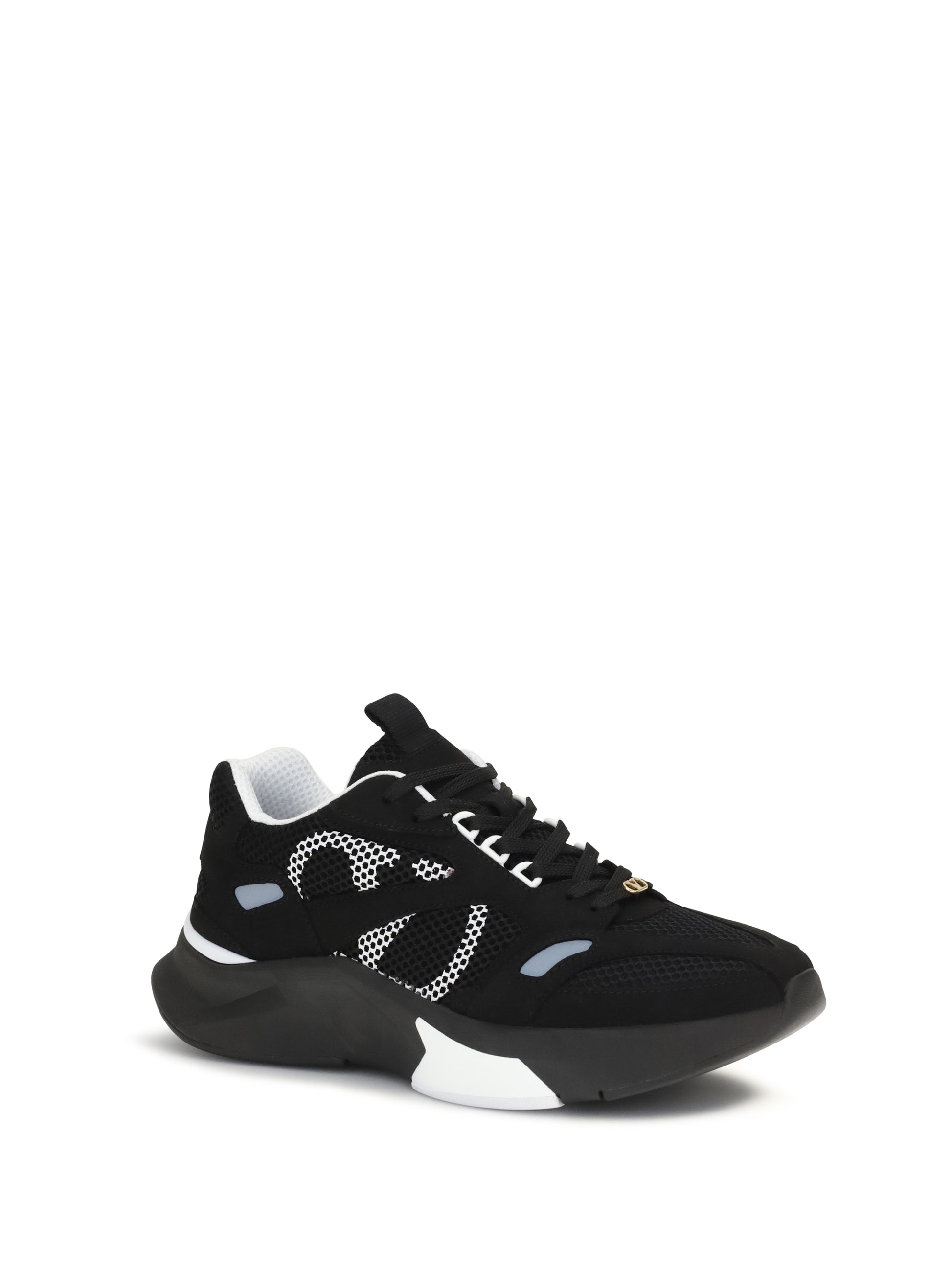 Valentino Garavani Men Demivee Mesh And Suede Sneakers VALENTINO GARAVANI