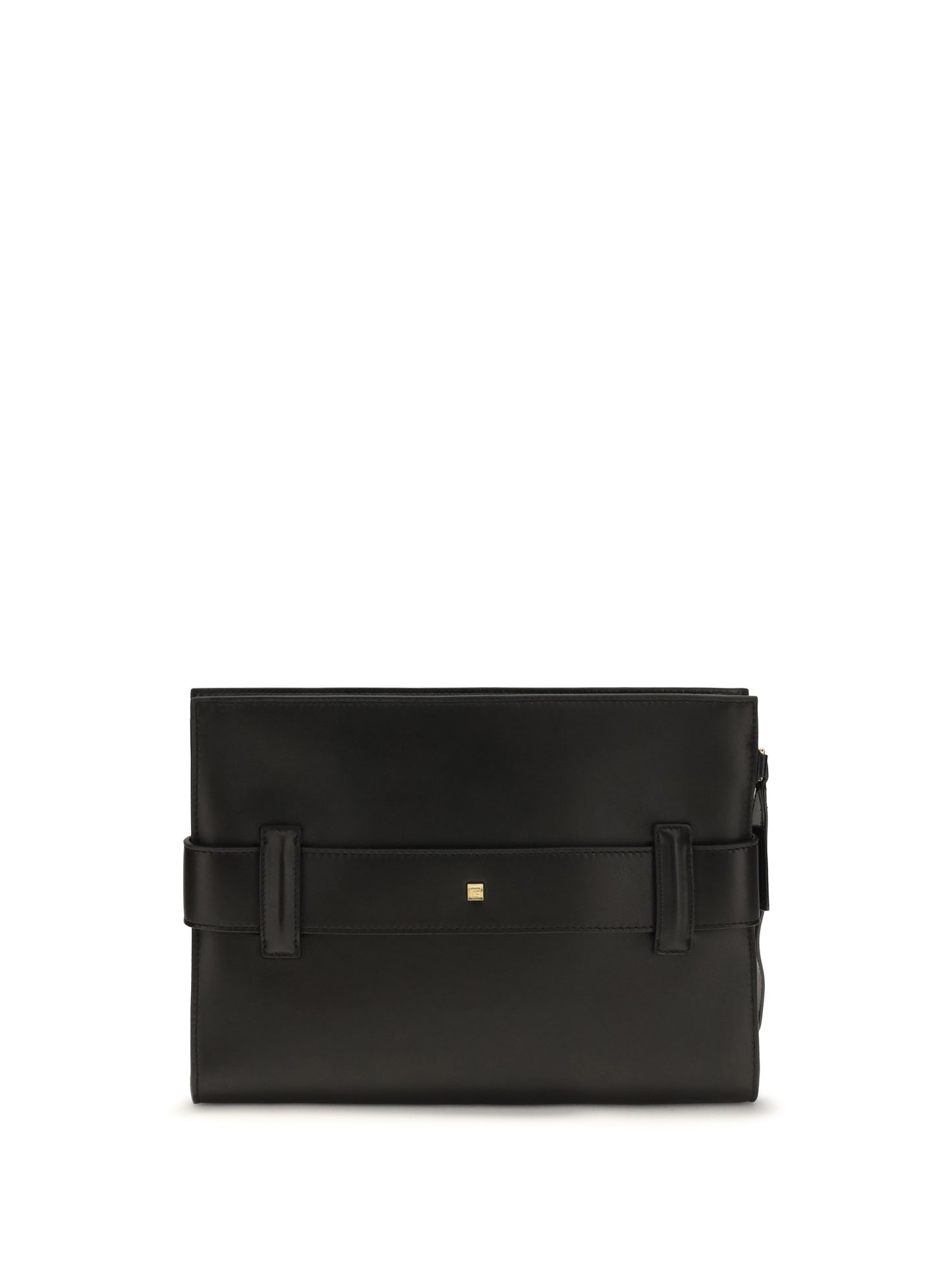 Balmain Women Anthem Leather Clutch BALMAIN