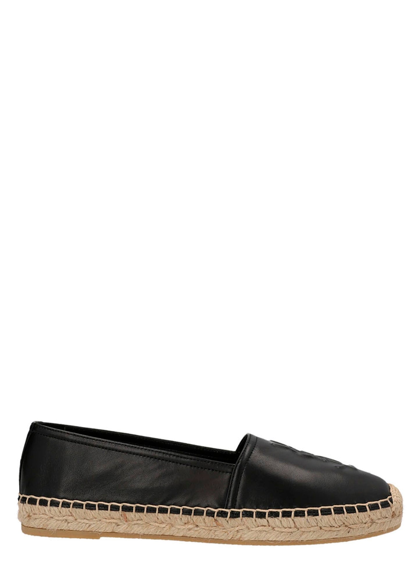 Saint Laurent Women Logo Leather Espadrilles SAINT LAURENT