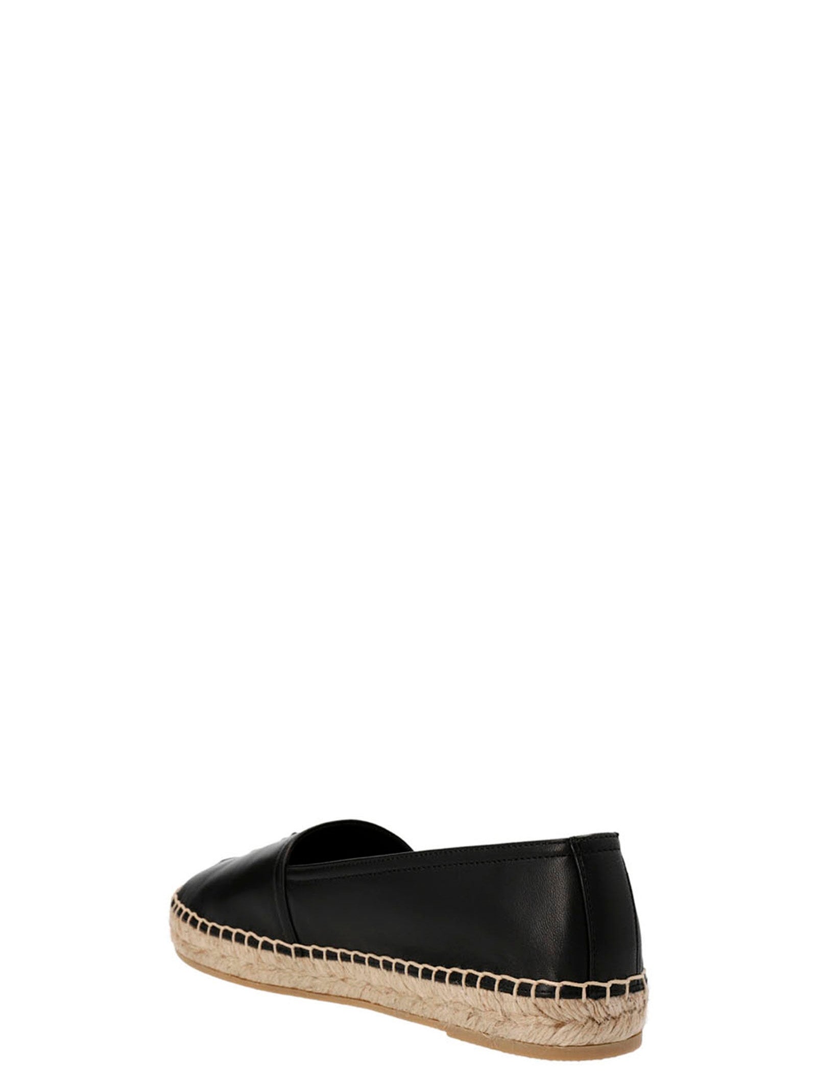 Saint Laurent Women Logo Leather Espadrilles SAINT LAURENT