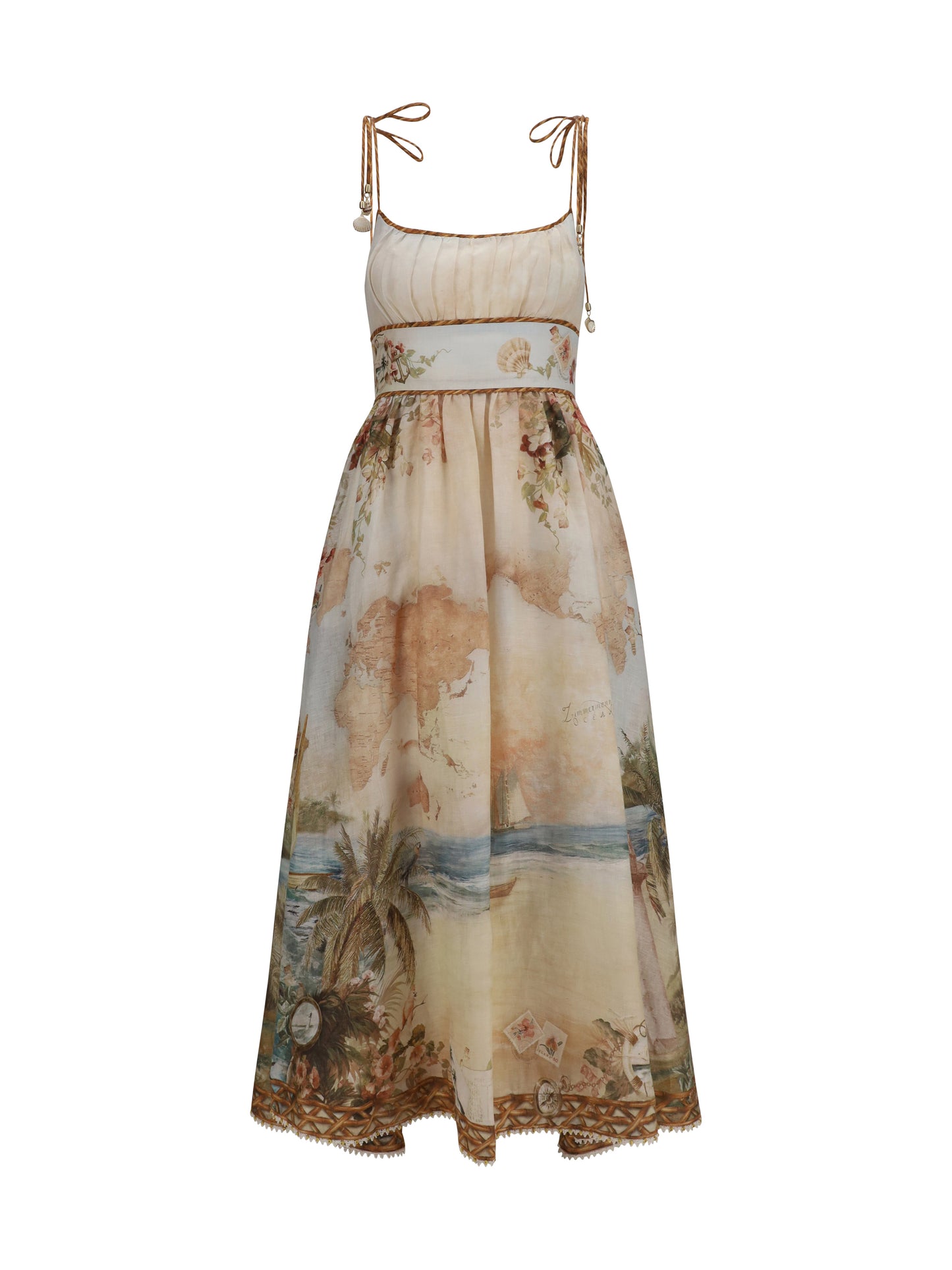 Zimmermann Women Mahon Linen Corset Dress ZIMMERMANN