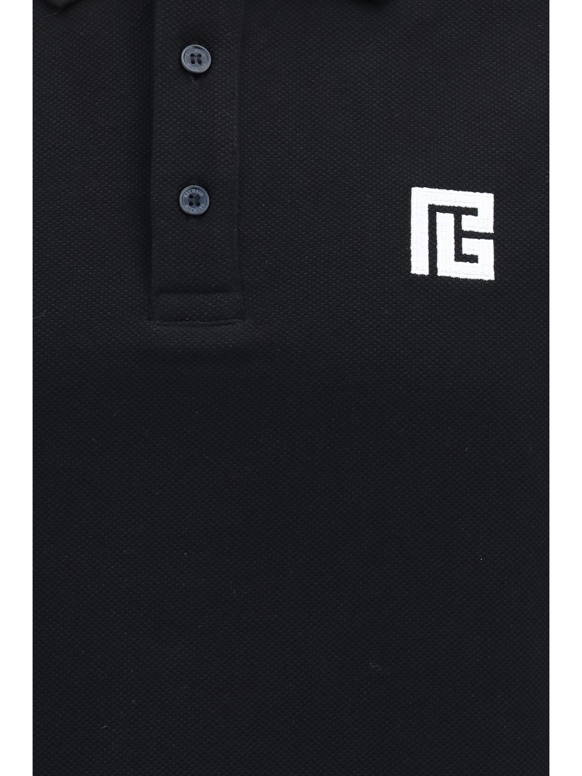 Balmain Men Pb Embroidered Logo Polo BALMAIN