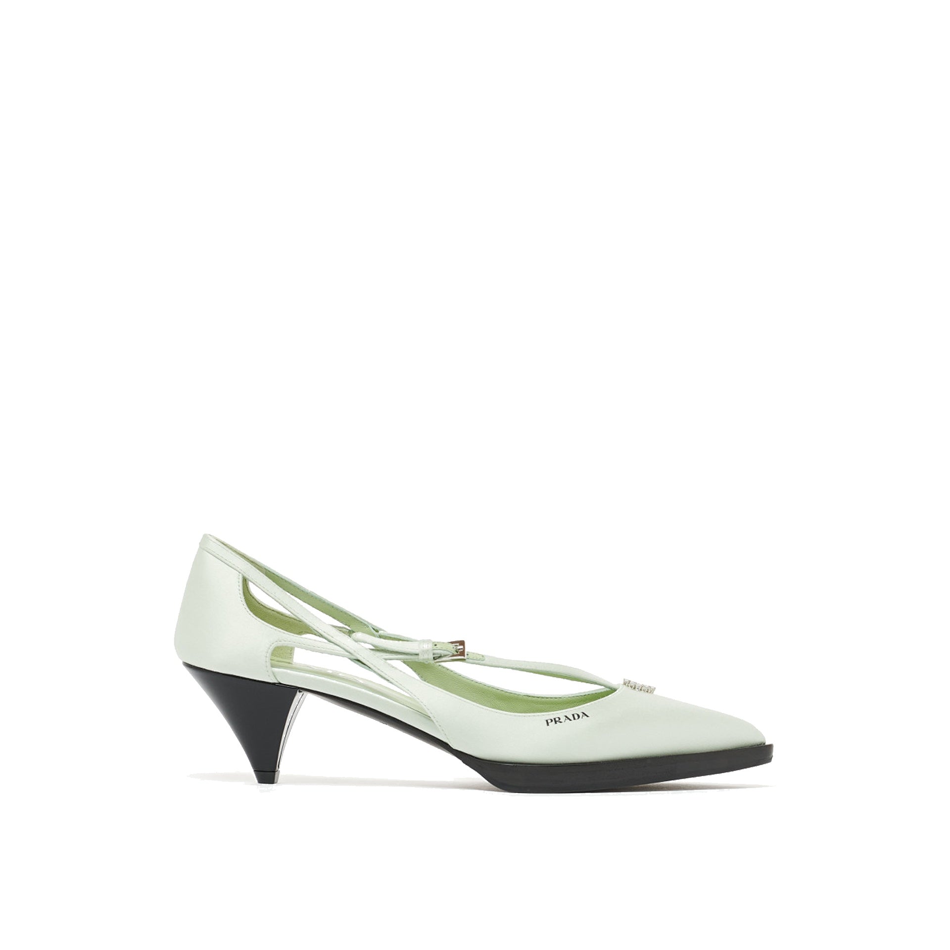Prada Cut-Out Satin Pumps Women PRADA
