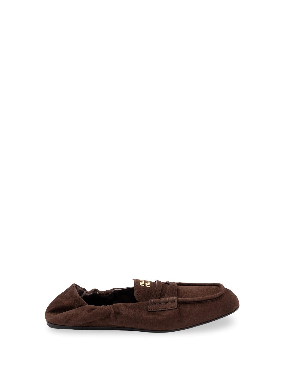 Miu Miu Women Ruches Suede Loafers MIU MIU