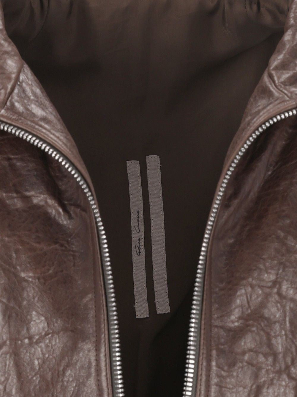 Rick Owens Men Dracuflight Leather Blouson Jacket RICK OWENS