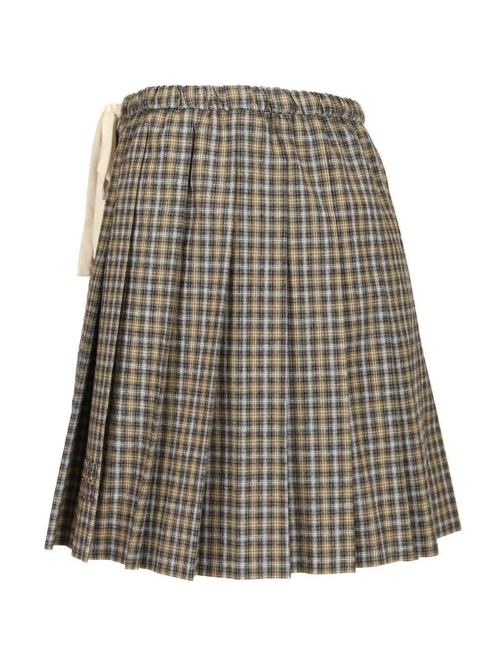 Miu Miu Women Tartan Miniskirt MIU MIU