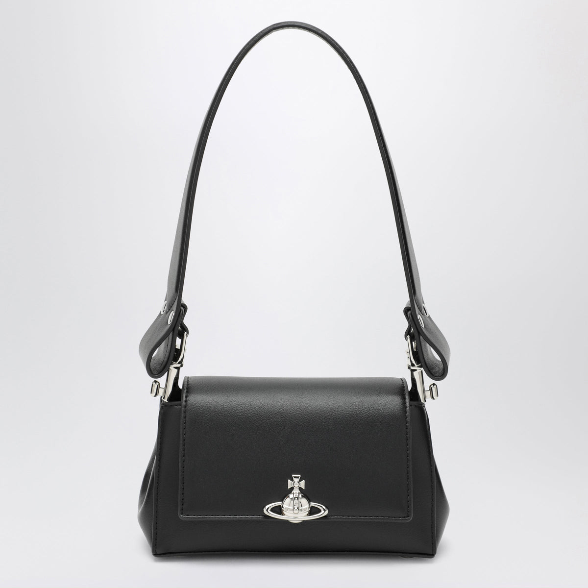 Vivienne Westwood Hazel Small Black Faux Leather Shoulder Bag Women VIVIENNE WESTWOOD