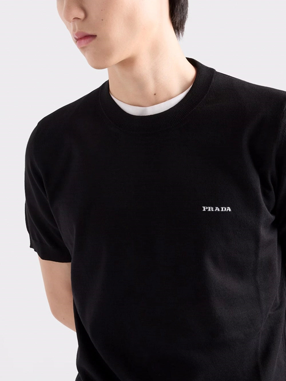 Prada Men Cotton Round Neck PRADA
