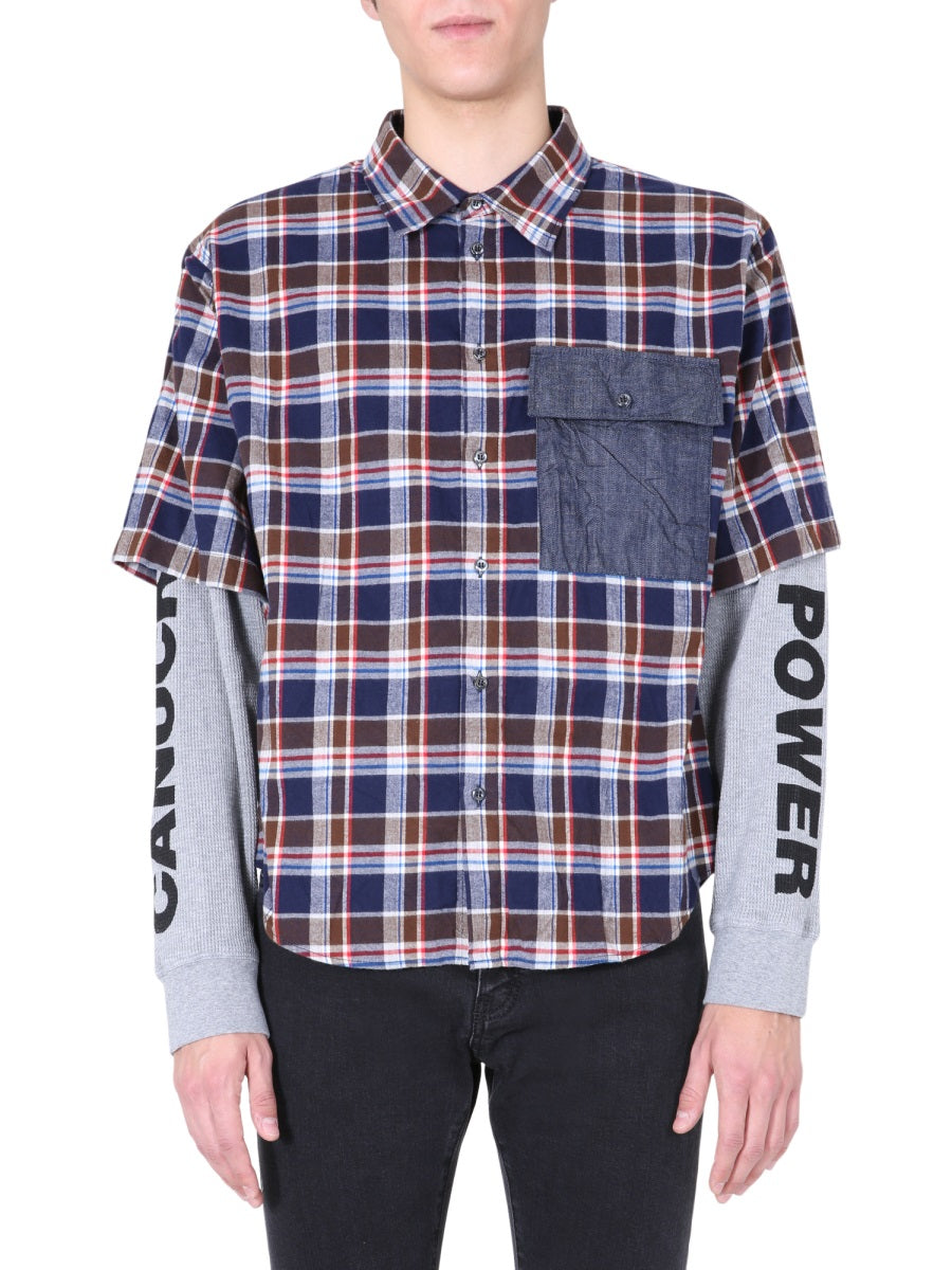 Dsquared Men Shirt With Double Sleeves DSQUARED2