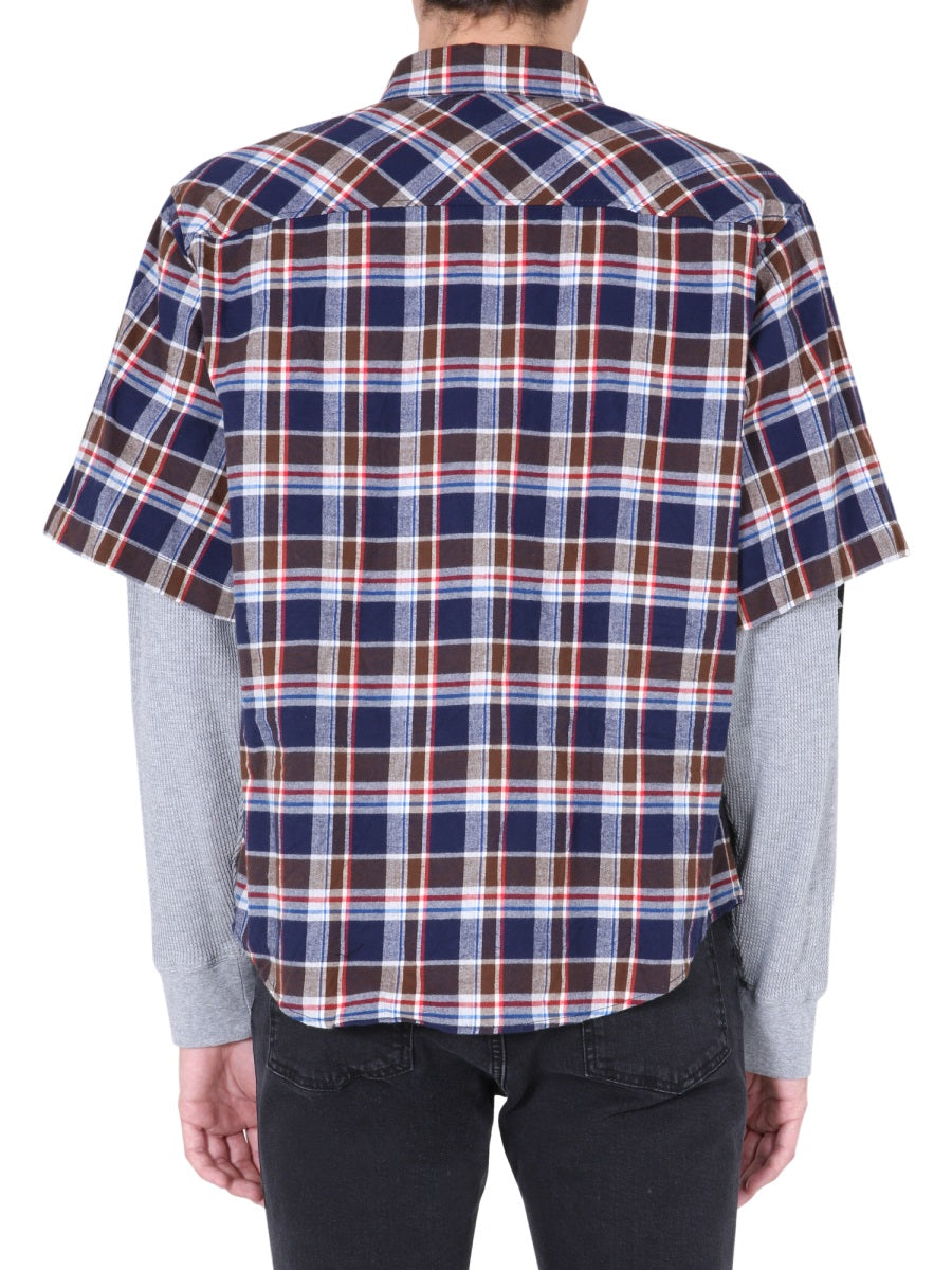 Dsquared Men Shirt With Double Sleeves DSQUARED2