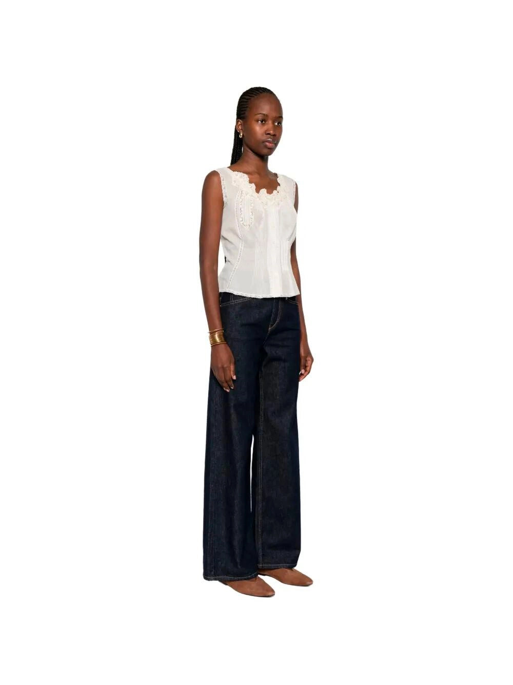 Ermanno Scervino Women Top With Embroidery ERMANO SCERVINO