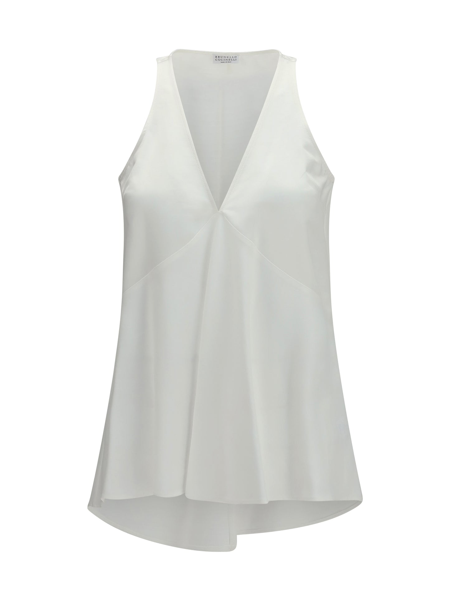 Brunello Cucinelli Women Cotton And Silk Satin Top BRUNELLO CUCINELLI