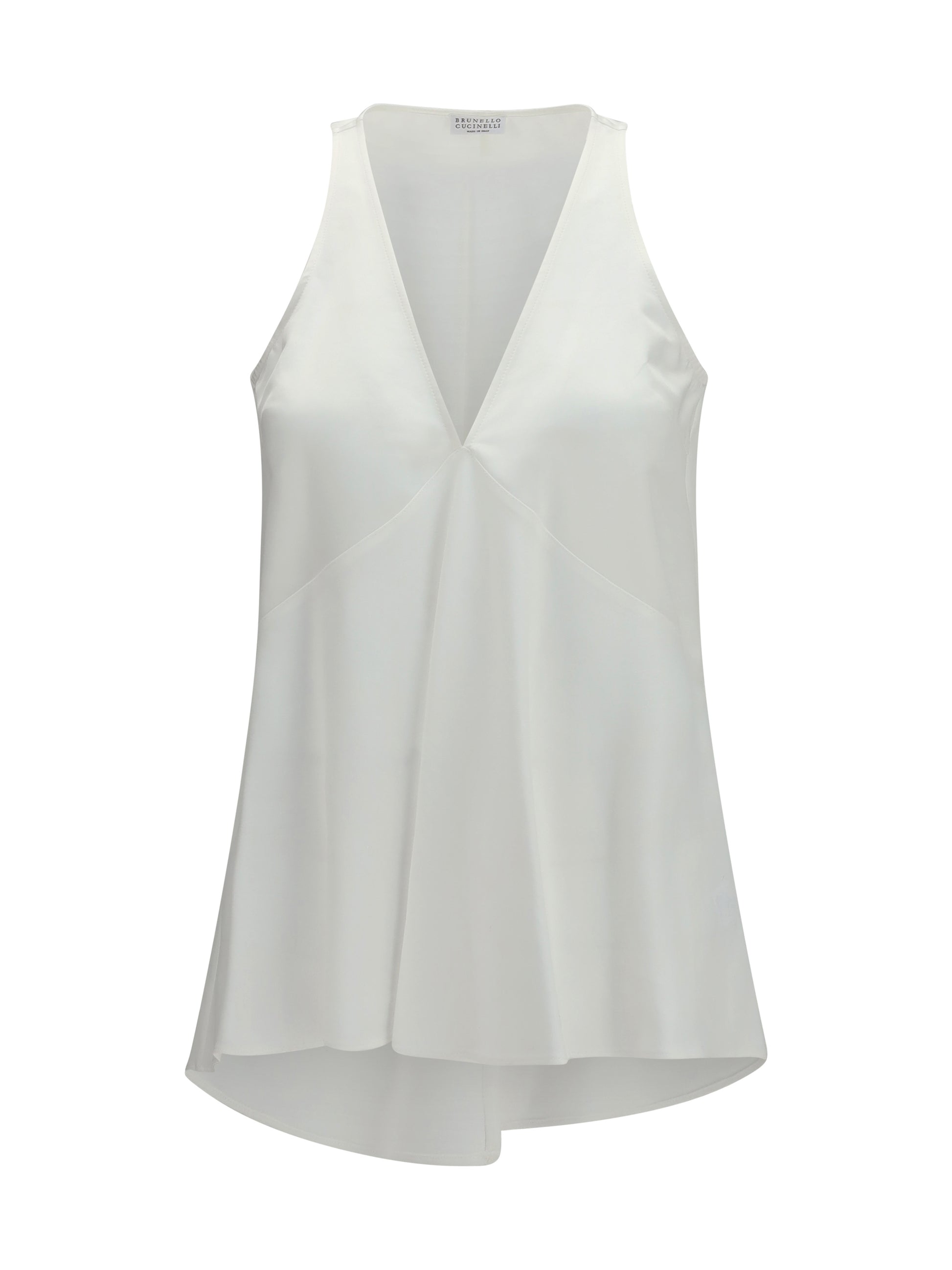 Brunello Cucinelli Women Cotton And Silk Satin Top BRUNELLO CUCINELLI