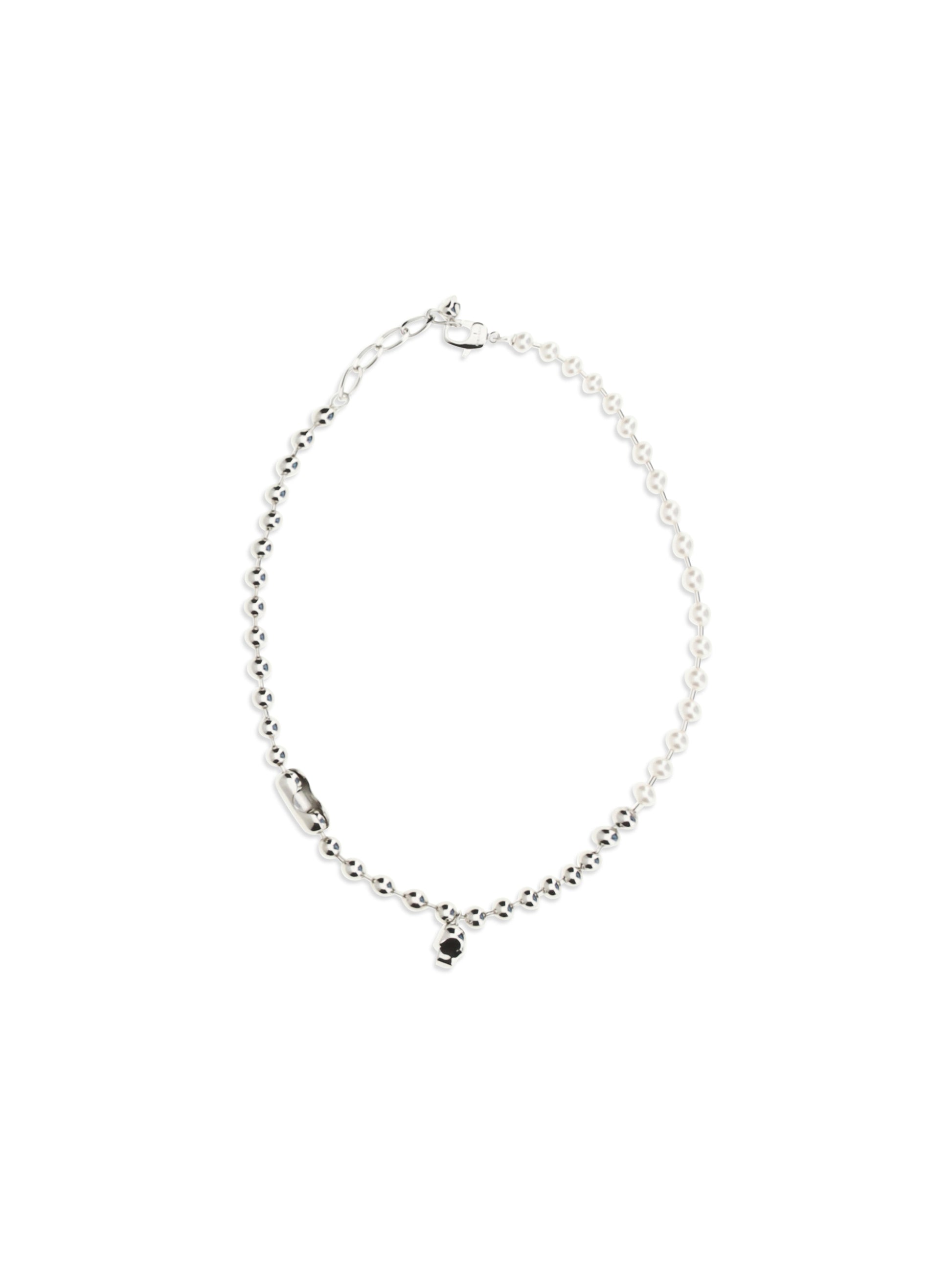 Alexander Mcqueen Men Pearl Skull Necklace ALEXANDER MCQUEEN