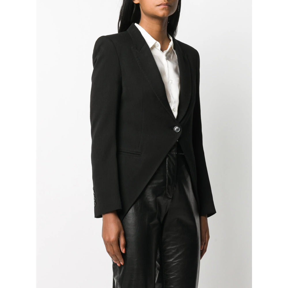 Ann Demeulemeester Black Jackets - Cropped Jackets Women ANN DEMEULEMEESTER