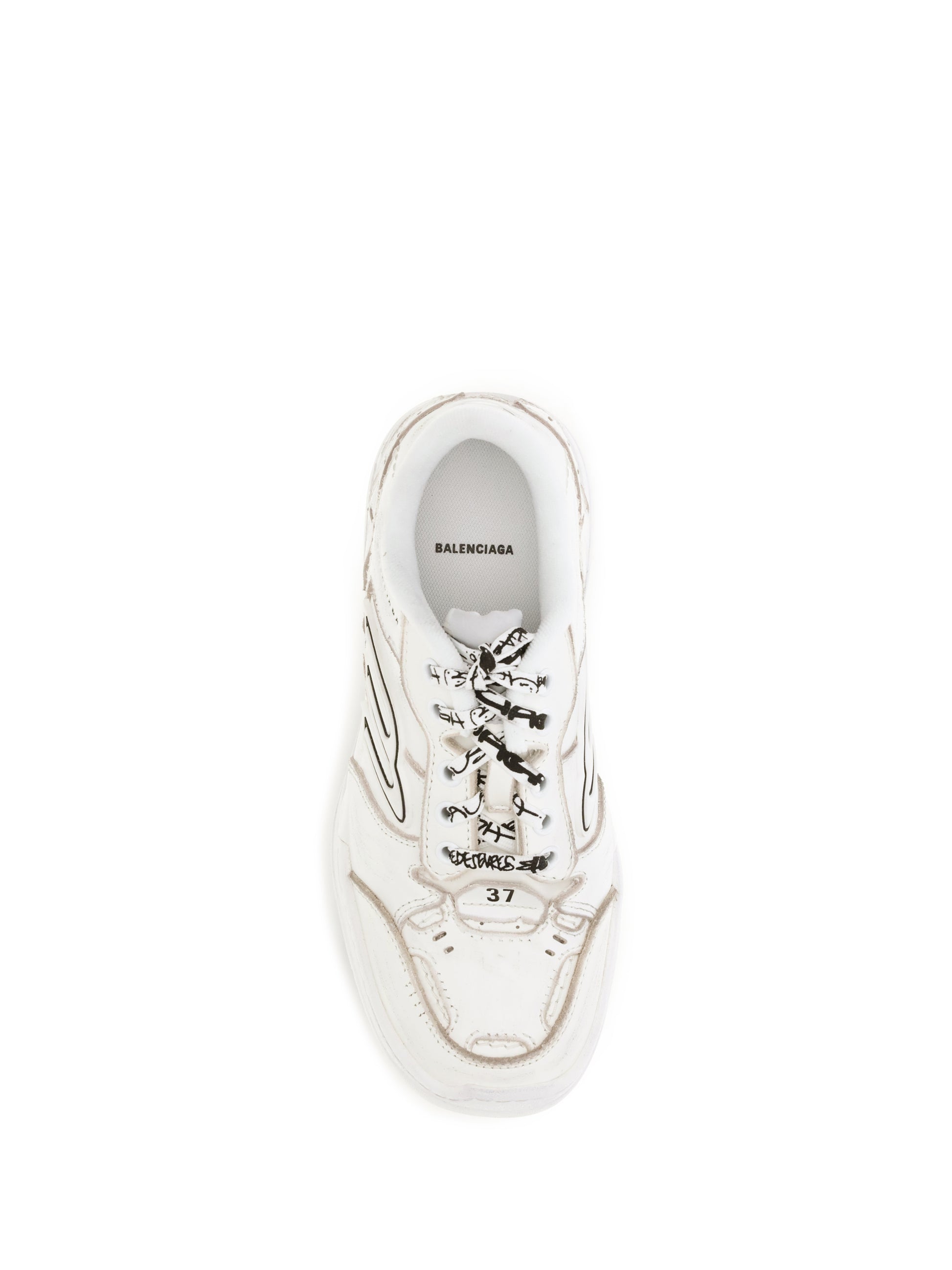 Balenciaga Women Hamptons Worn-Out Sneakers BALENCIAGA