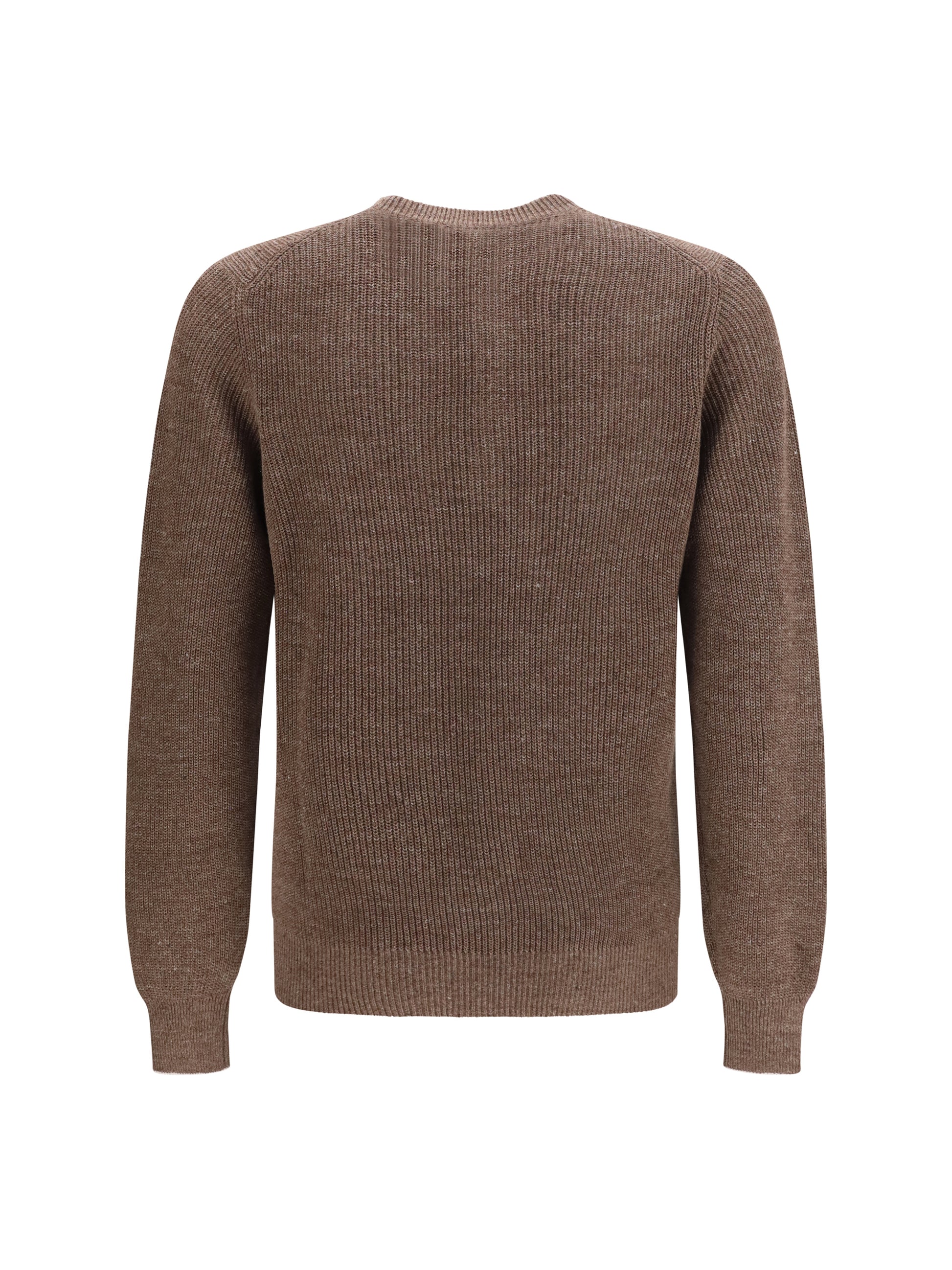 Brunello Cucinelli Men Cotton And Linen Henley Sweater BRUNELLO CUCINELLI