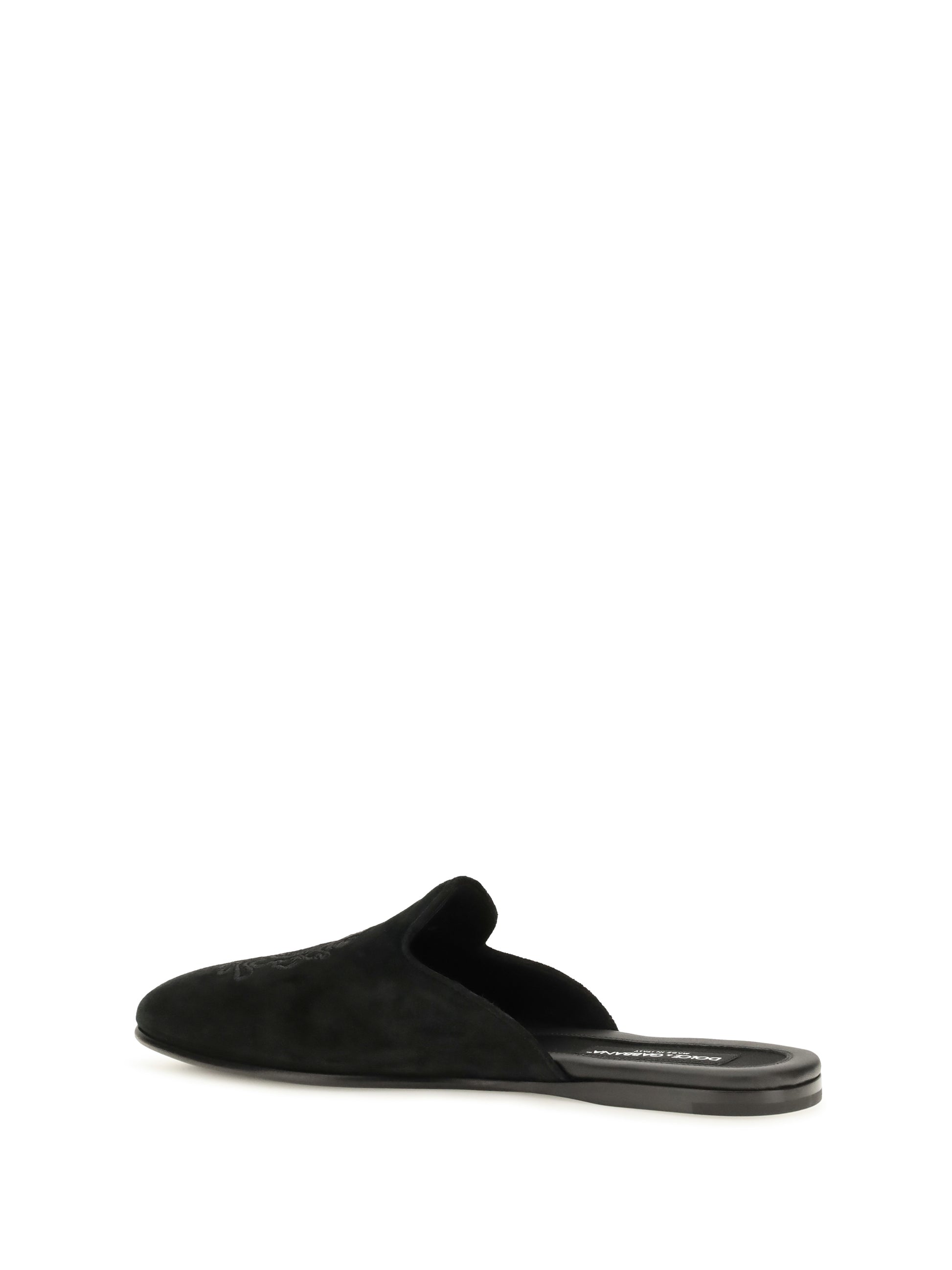 Dolce & Gabbana Men Calfskin Leather Mules DOLCE & GABBANA