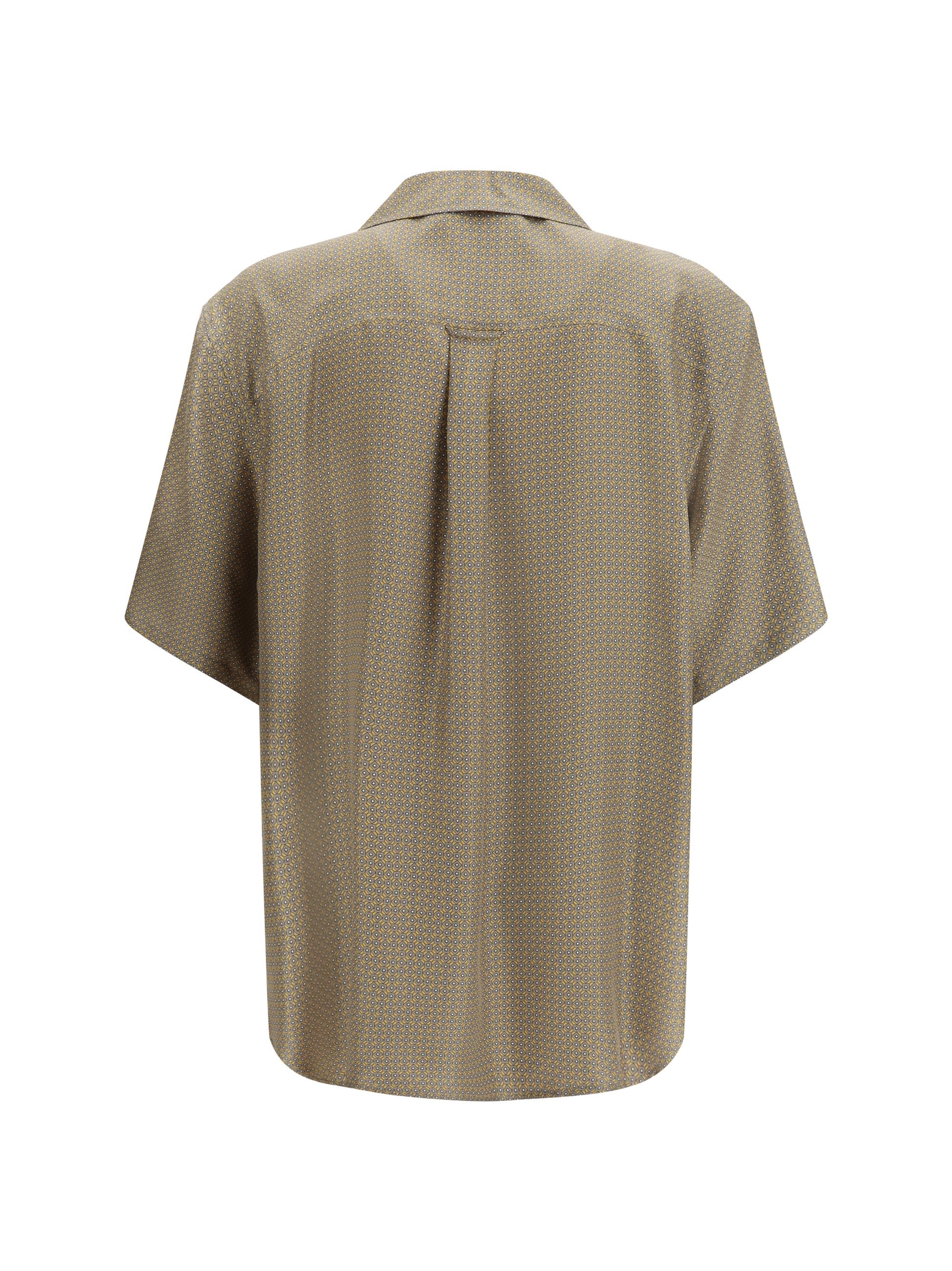 Saint Laurent Men Silk Satin Shirt SAINT LAURENT