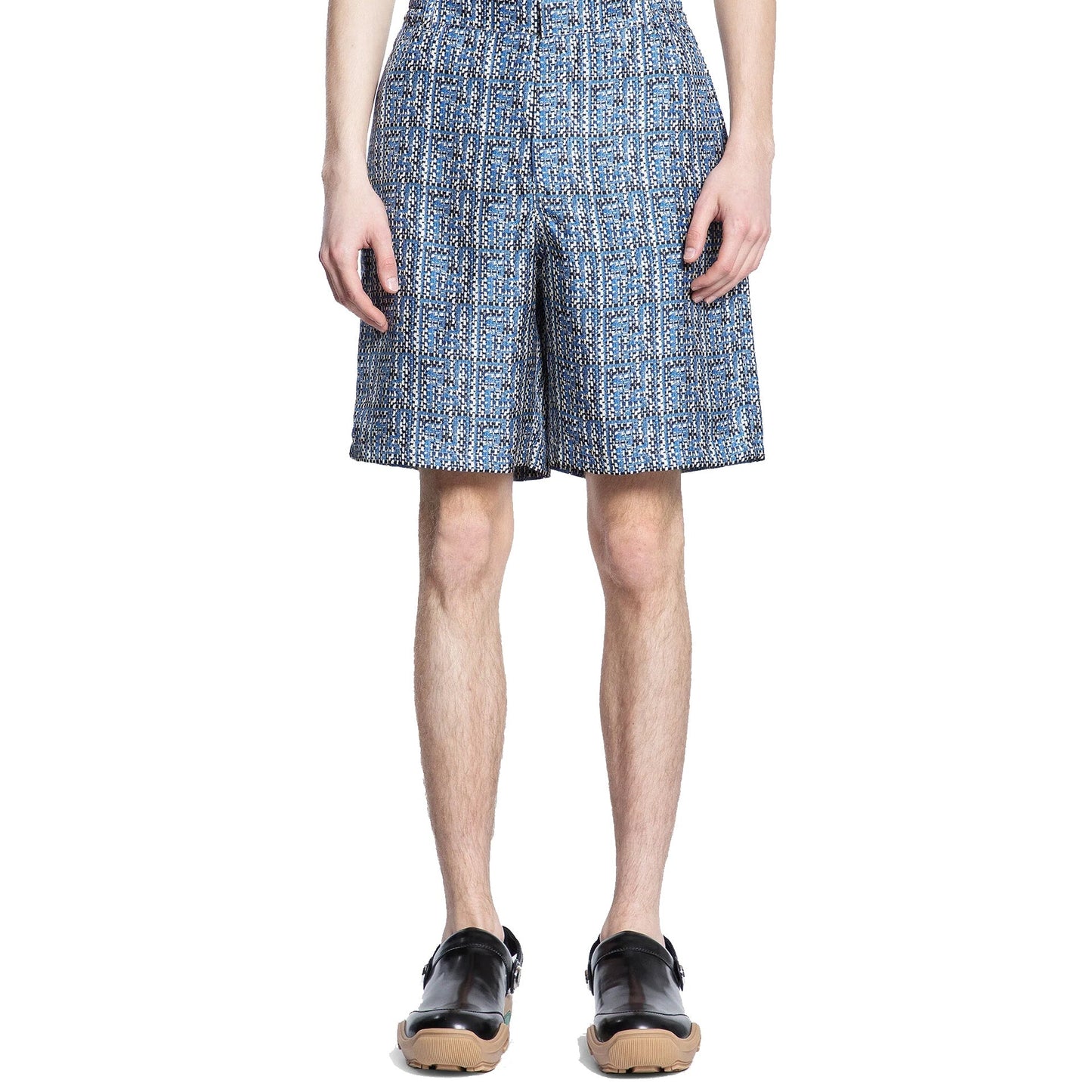 Fendi Printed Silk Shorts Men FENDI