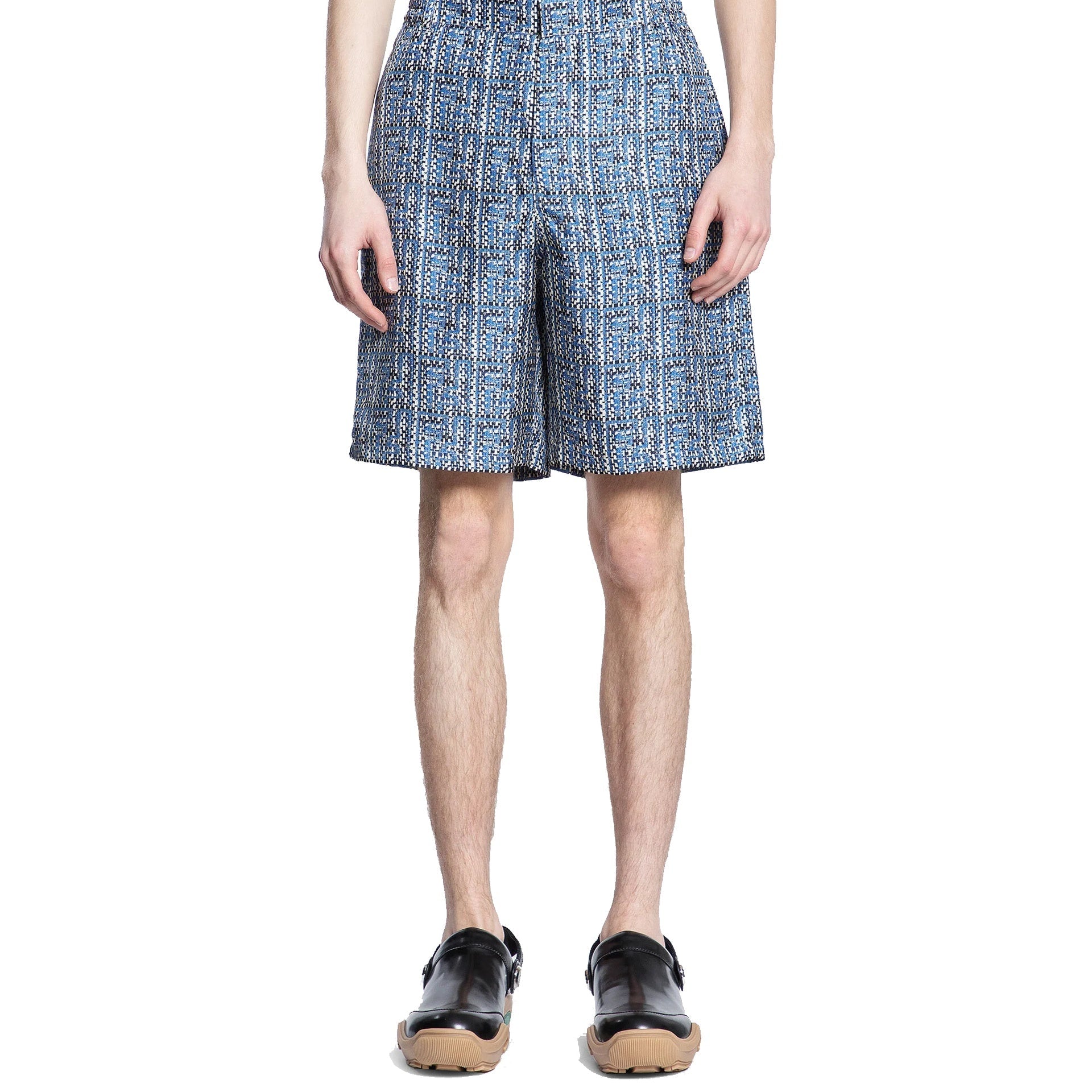 Fendi Printed Silk Shorts Men FENDI