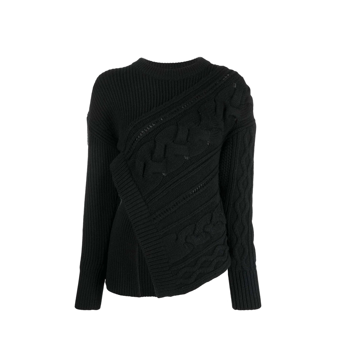 Alexander Mcqueen Asymmetric Wool Jumper Women ALEXANDER MCQUEEN