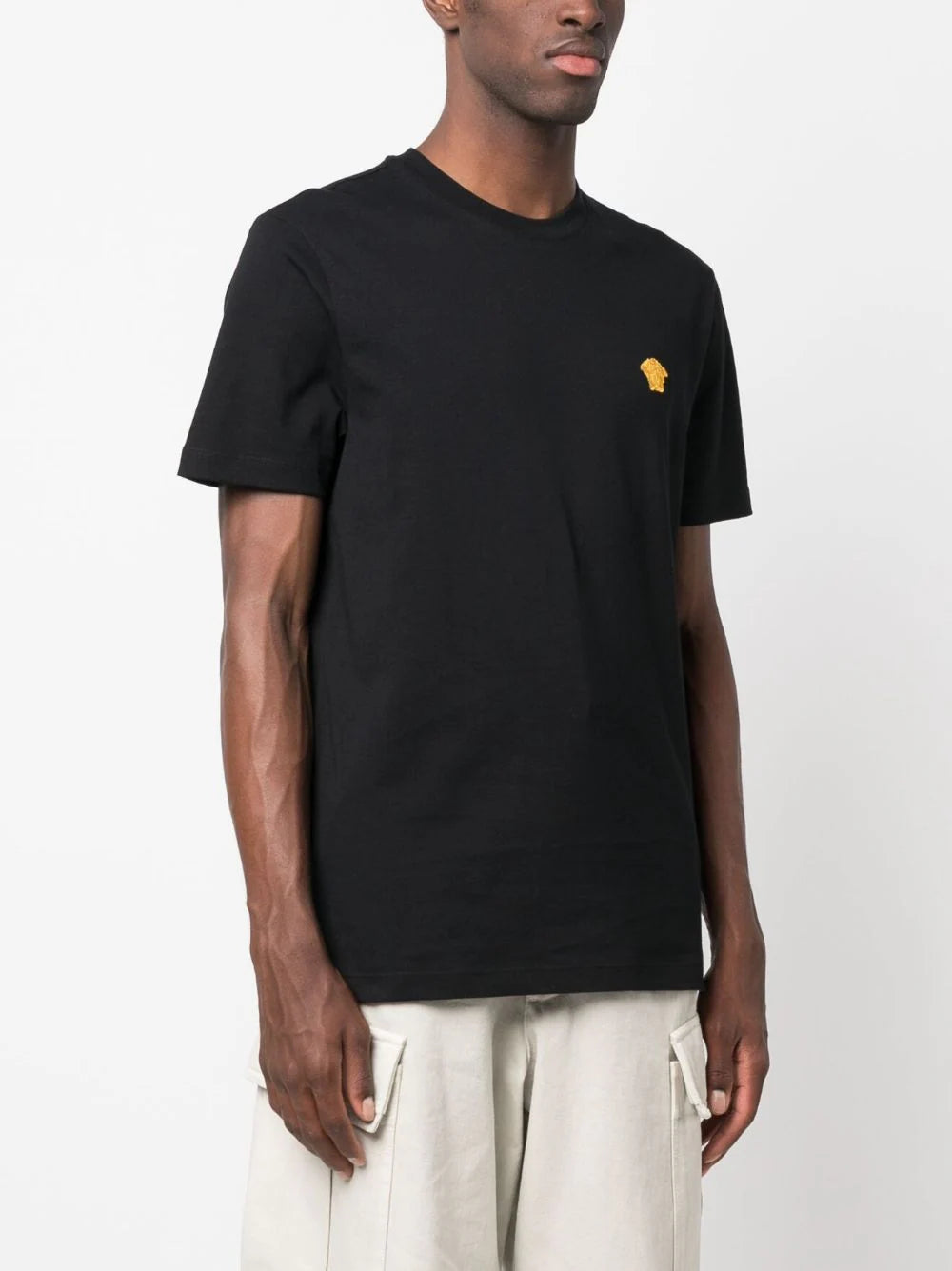 Versace Men T-Shirt With Medusa Embroidery VERSACE