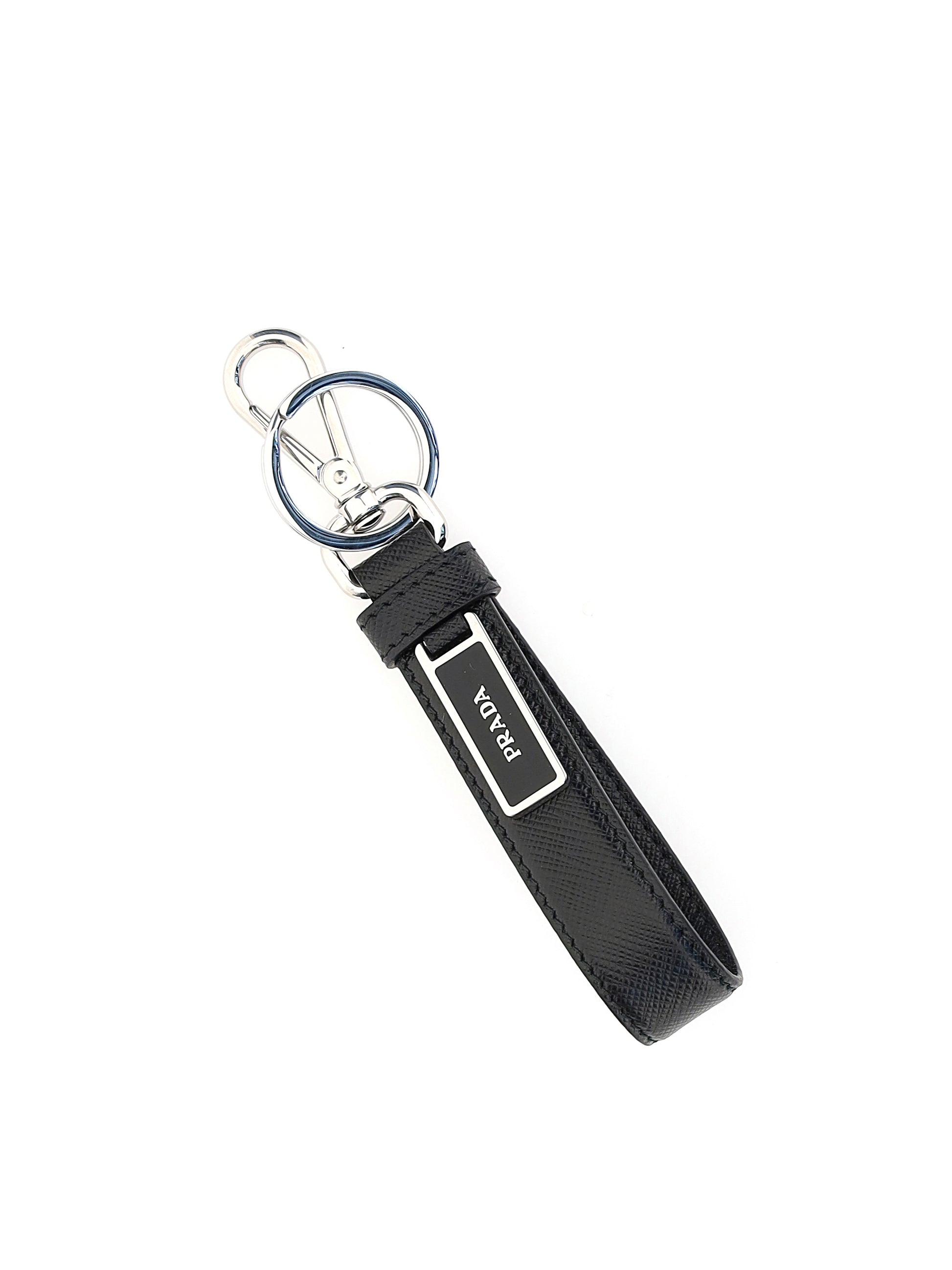 Prada Men Leather Keychain PRADA