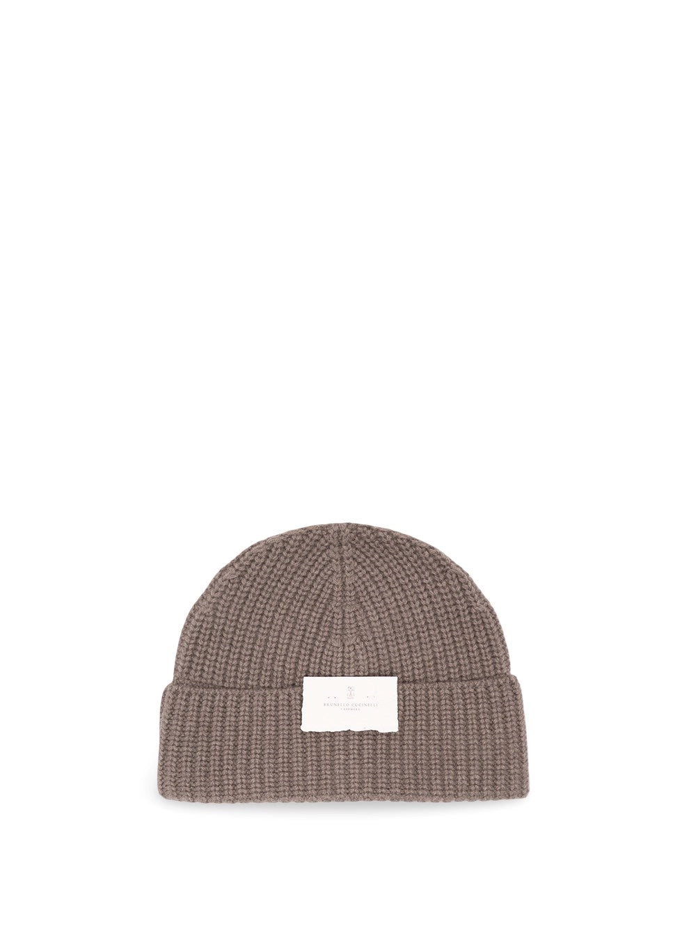Brunello Cucinelli Men Cashmere English Rib Knit Beanie BRUNELLO CUCINELLI
