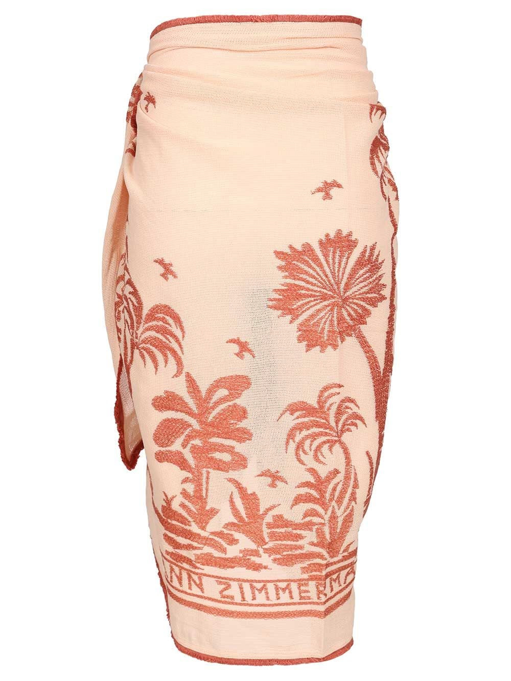 Zimmermann Women Cotton Sarong In Powder Pink ZIMMERMANN
