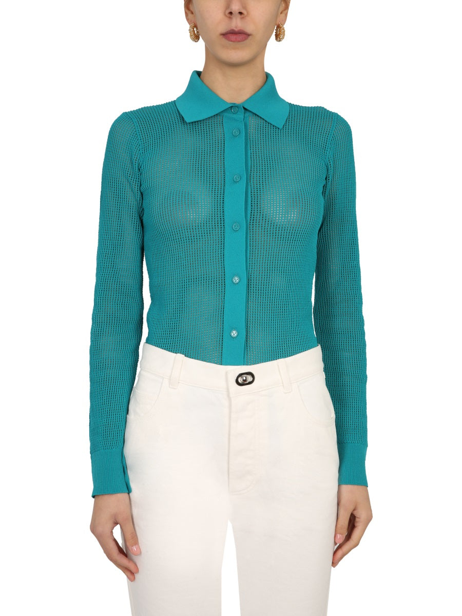 Bottega Veneta Women Mesh Cardigan BOTTEGA VENETA