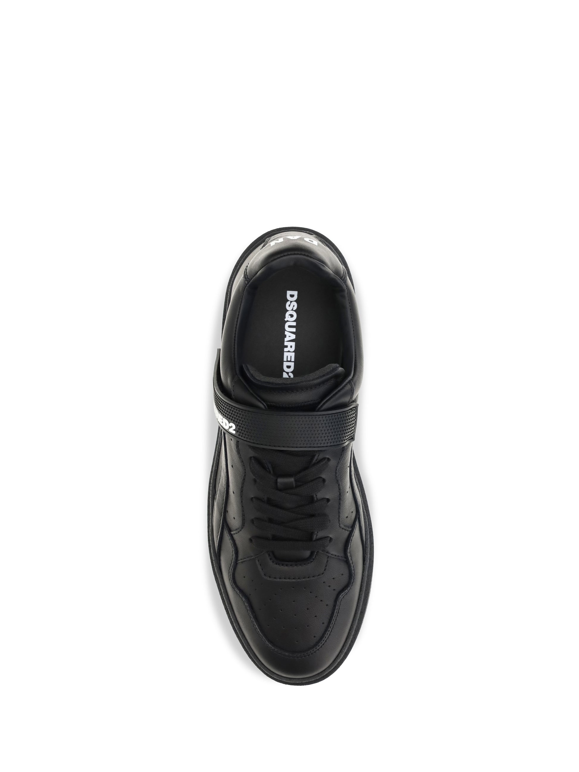 Dsquared2 Men Leather Strap Sneakers DSQUARED2