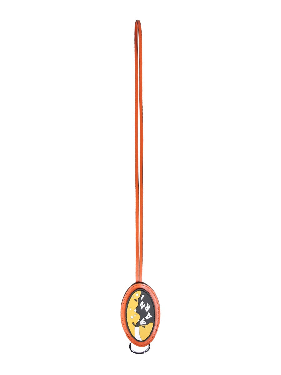 Marni Men Key Ring With Logo Patch MARNI