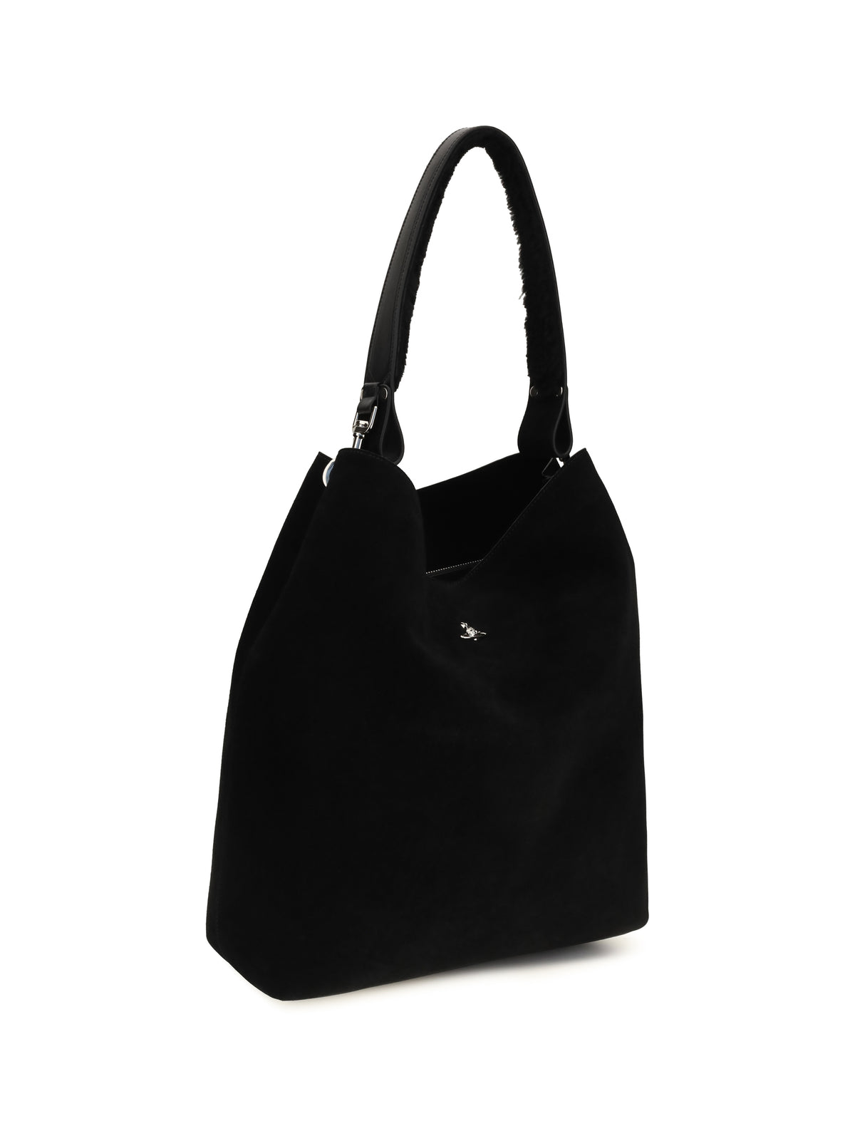 Vivienne Westwood Women Large Lottie Suede Shopping Bag VIVIENNE WESTWOOD