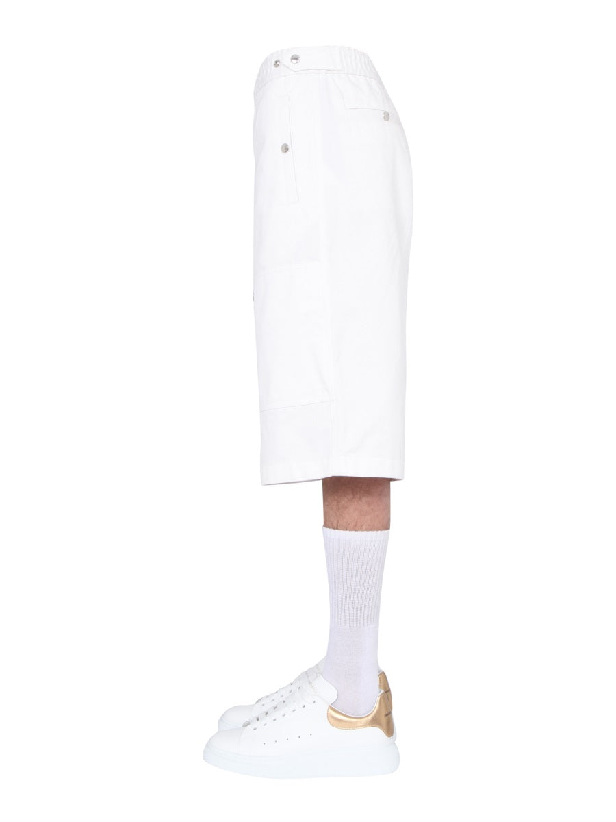 Alexander Mcqueen Men Japanese Gabardine Shorts ALEXANDER MCQUEEN