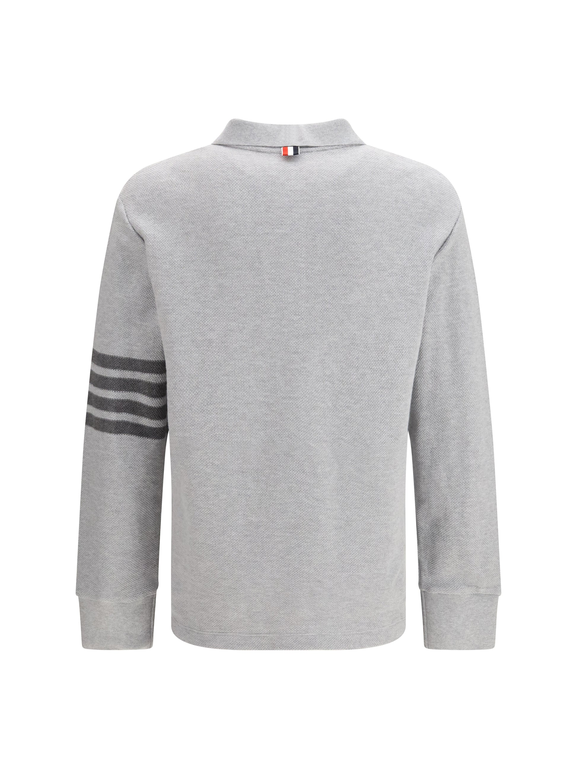 Thom Browne Men Piqué Long-Sleeve Polo THOM BROWNE