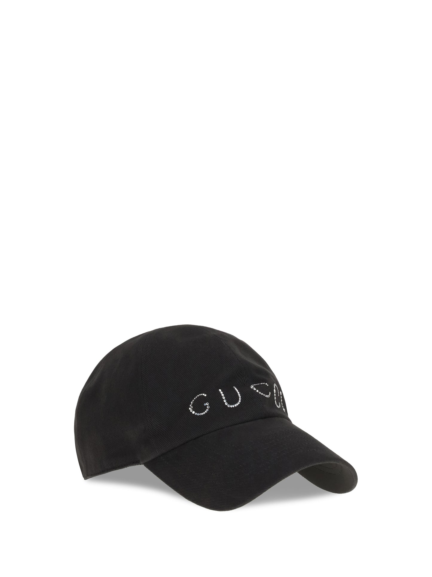 Gucci Women Rhinestone Logo Baseball Cap GUCCI
