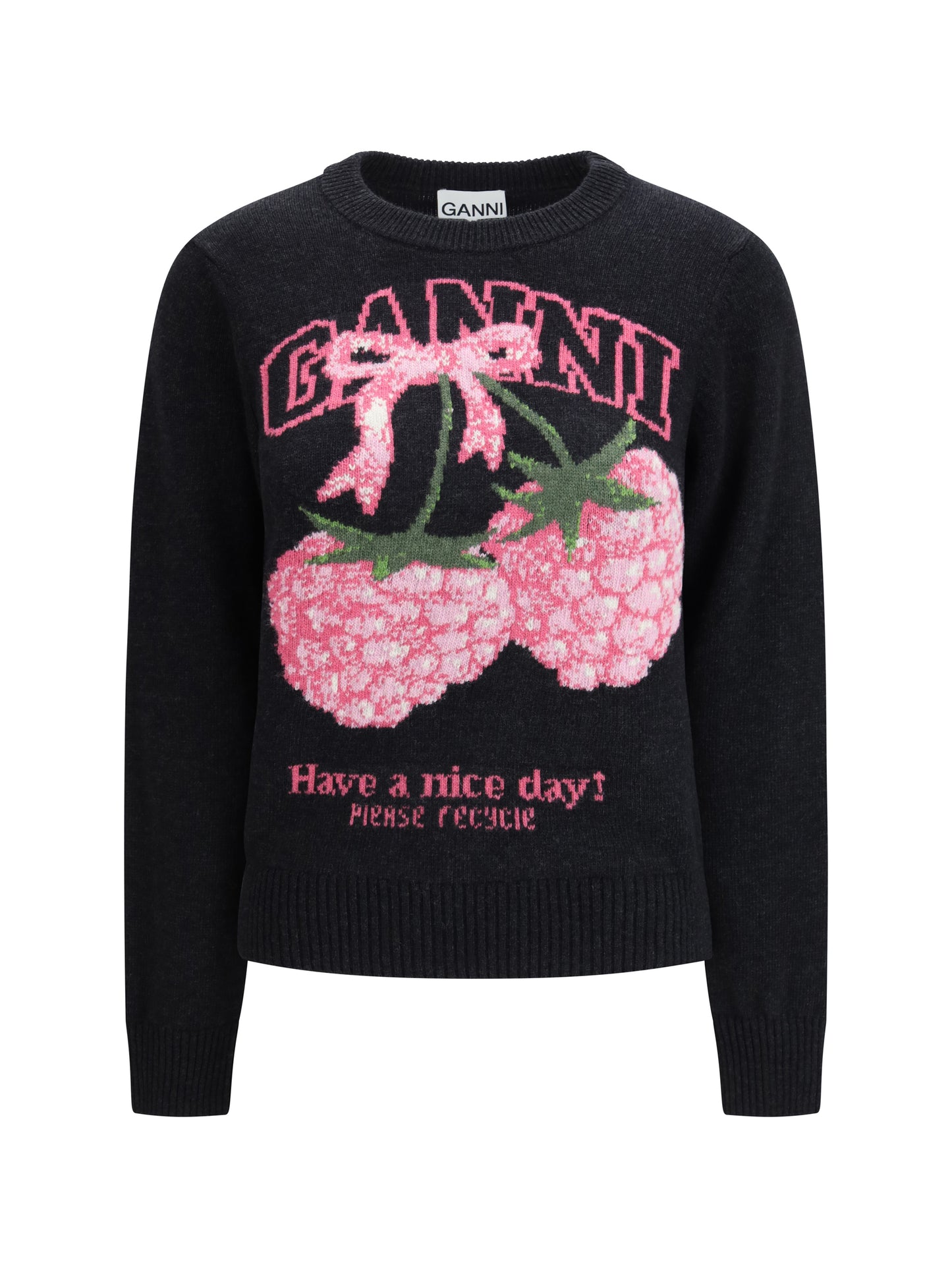 Ganni Women Raspberry Detail Sweater GANNI