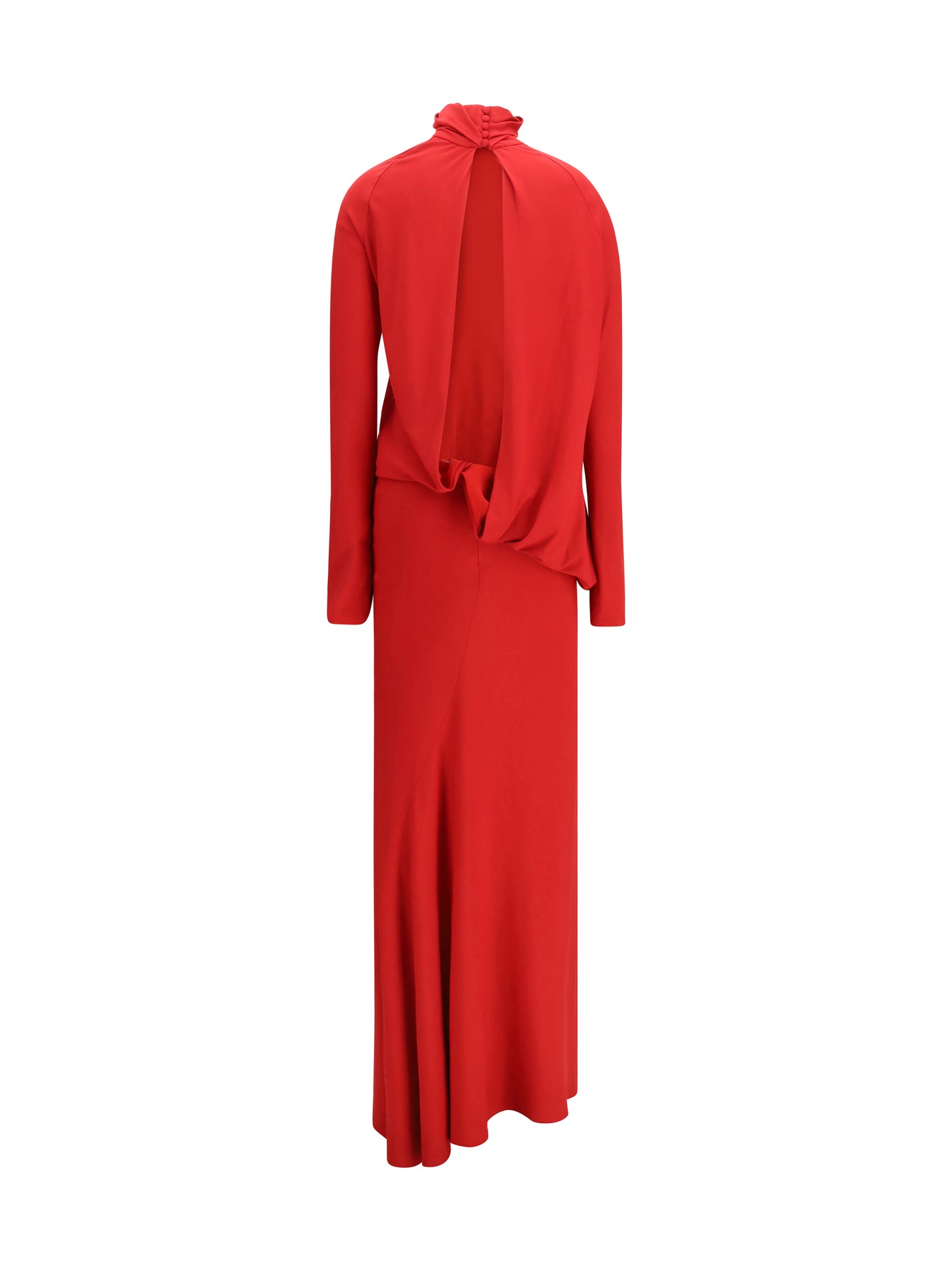 Magda Butrym Women Long Open-Back Dress With High Neck MAGDA BUTRYM