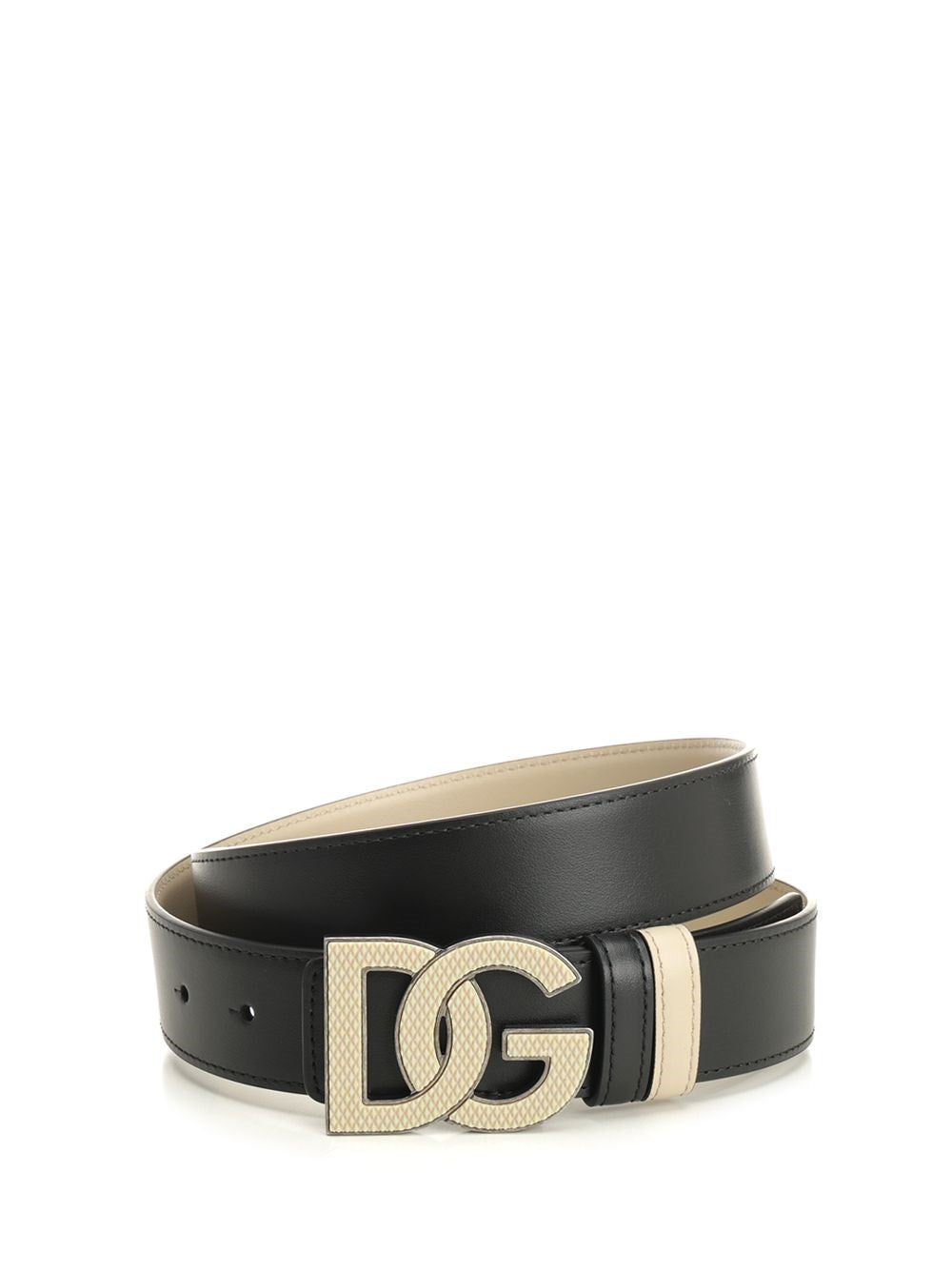 Dolce & Gabbana Men Belt With Dg Logo Buckle DOLCE & GABBANA