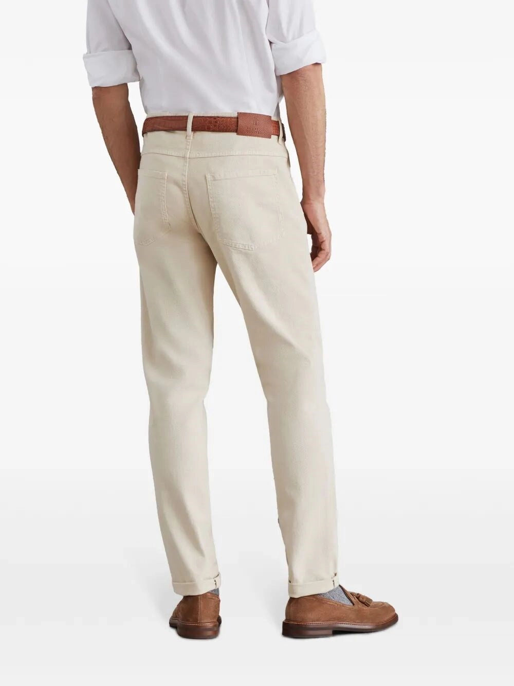 Brunello Cucinelli Men Dyed Denim Pants BRUNELLO CUCINELLI
