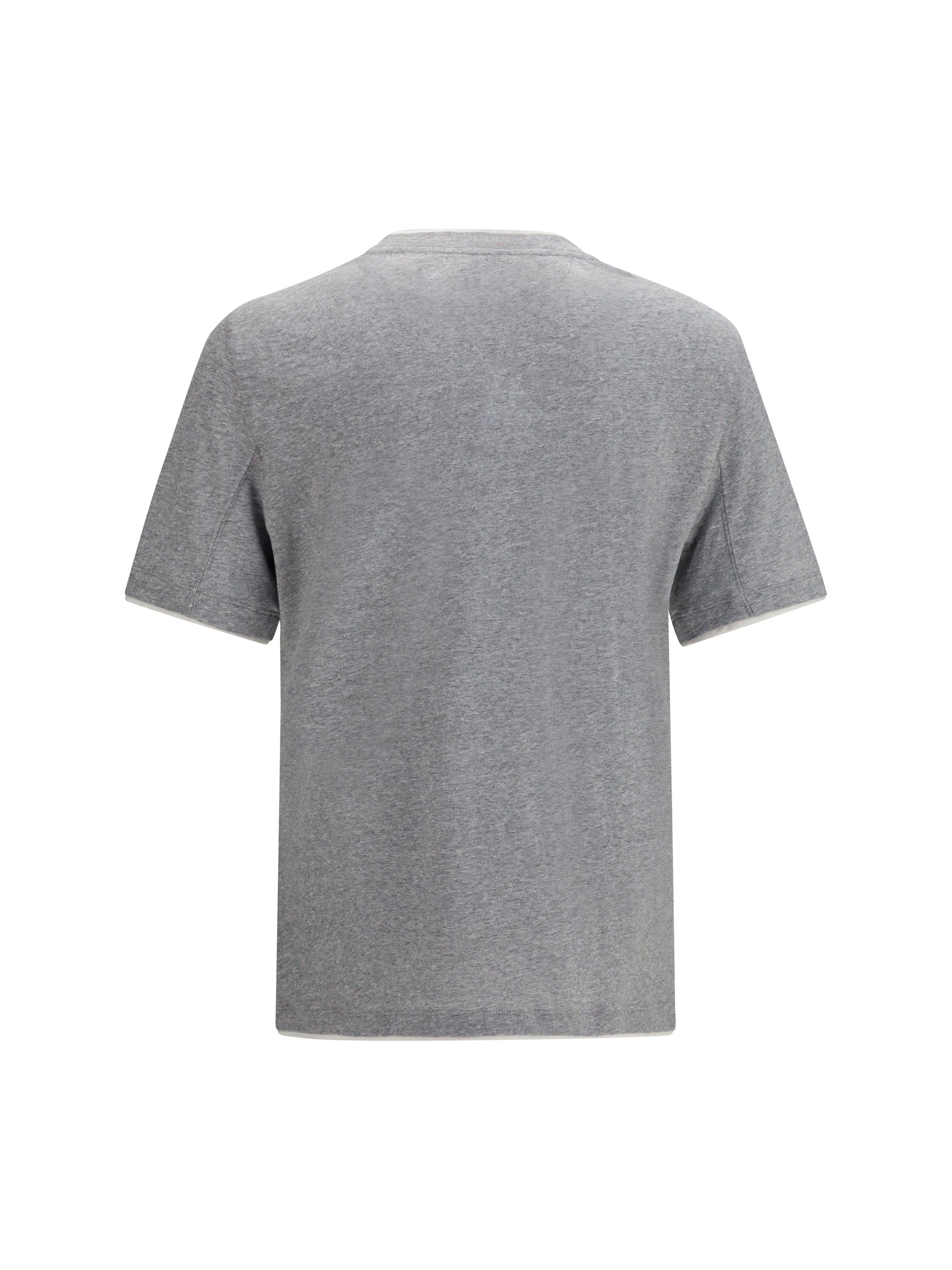 Brunello Cucinelli Men Short-Sleeve Cotton T-Shirt BRUNELLO CUCINELLI