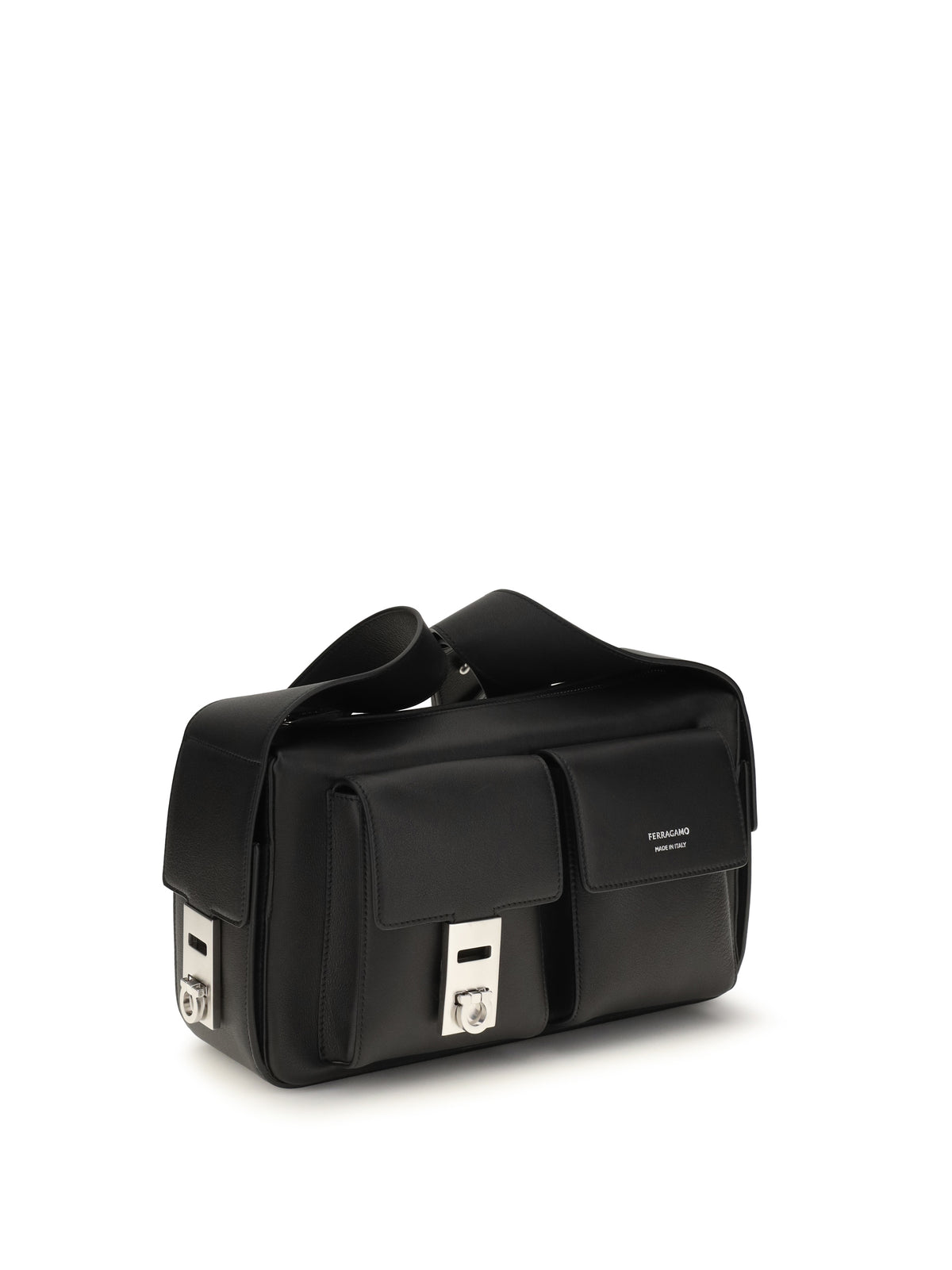 Ferragamo Men Hug Buckle Utility Shoulder Bag FERRAGAMO