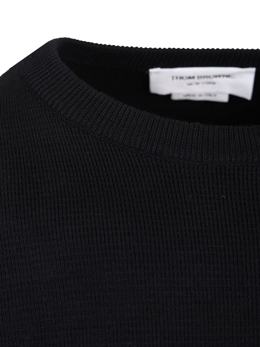 Thom Browne Men Milano Stitch Crew Neck Sweater THOM BROWNE
