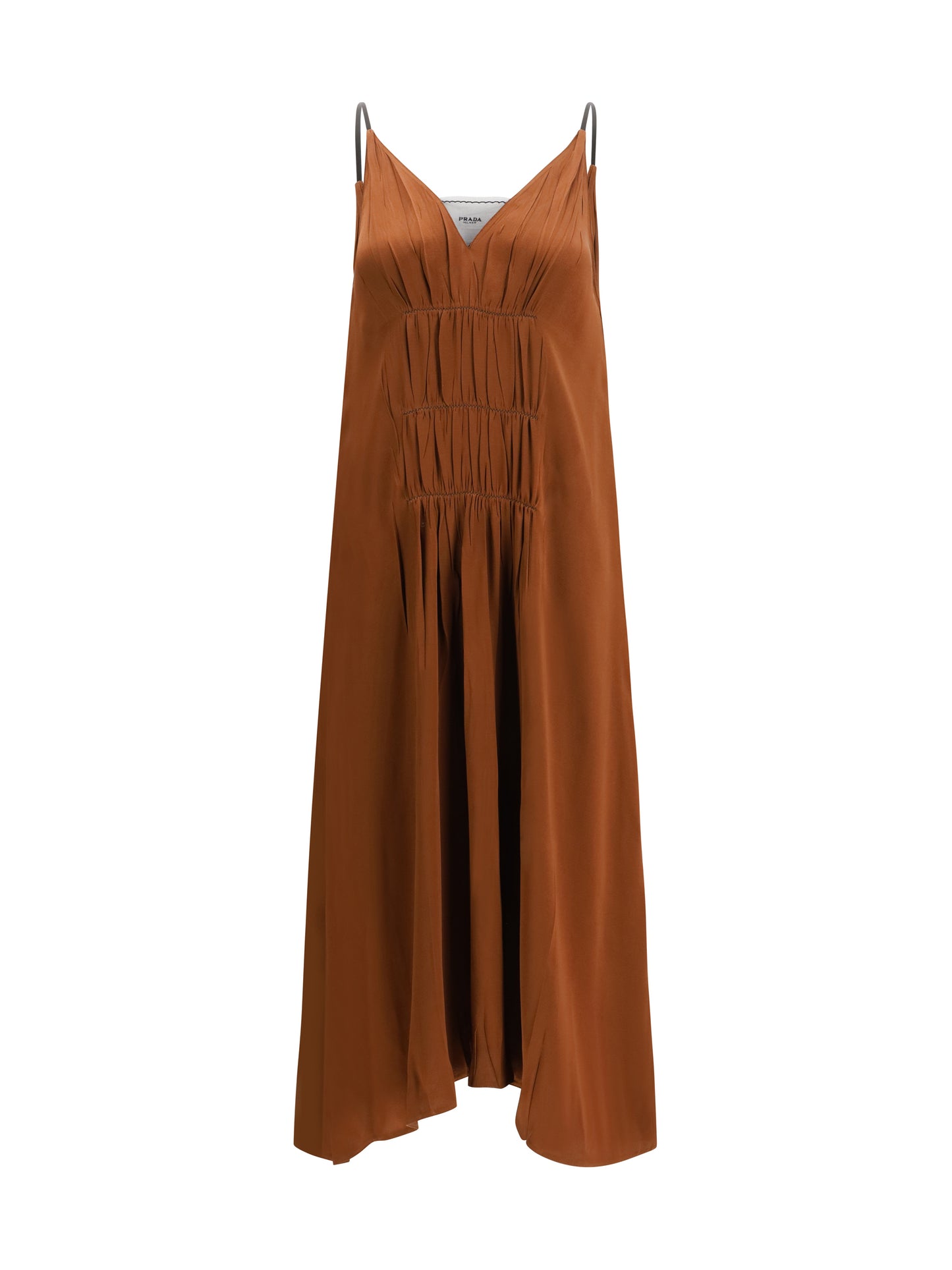 Prada Women V-Neck Long Dress PRADA