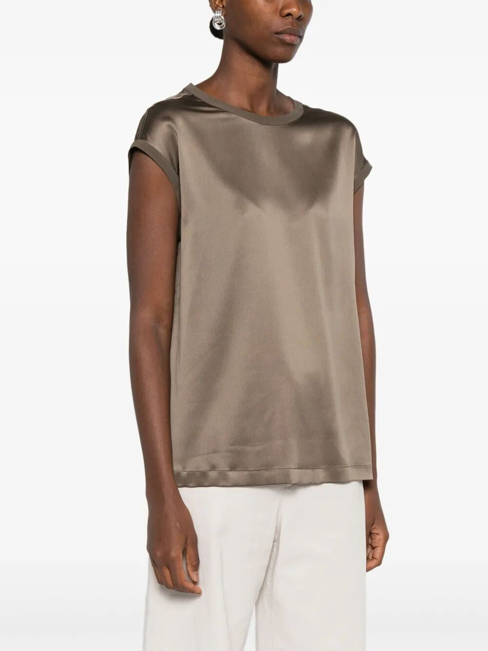 Brunello Cucinelli Women Silk Top BRUNELLO CUCINELLI