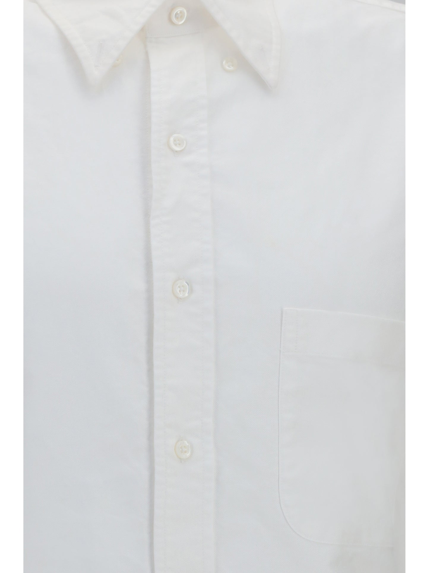 Thom Browne Men Short-Sleeve Shirt With Contrast Stripes THOM BROWNE